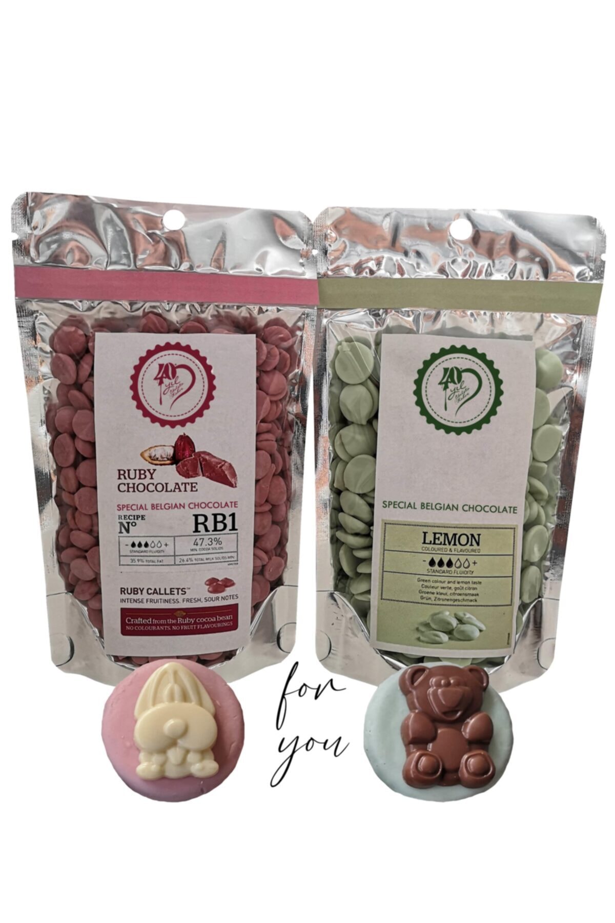 Callebaut Ruby Çikolata 200 gr Limonlu Çikolata 200 gr