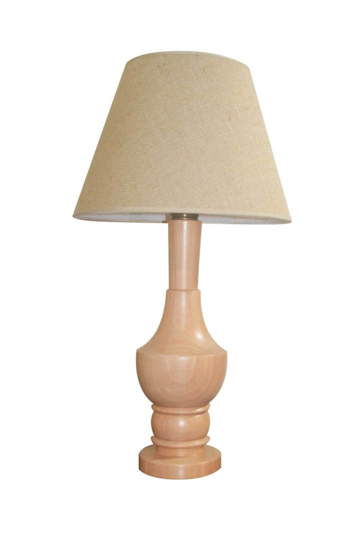 Modi Lighting Hasır Şapkalı Kupa Ahşap Masa Lambası Mod-ml-4455-1e