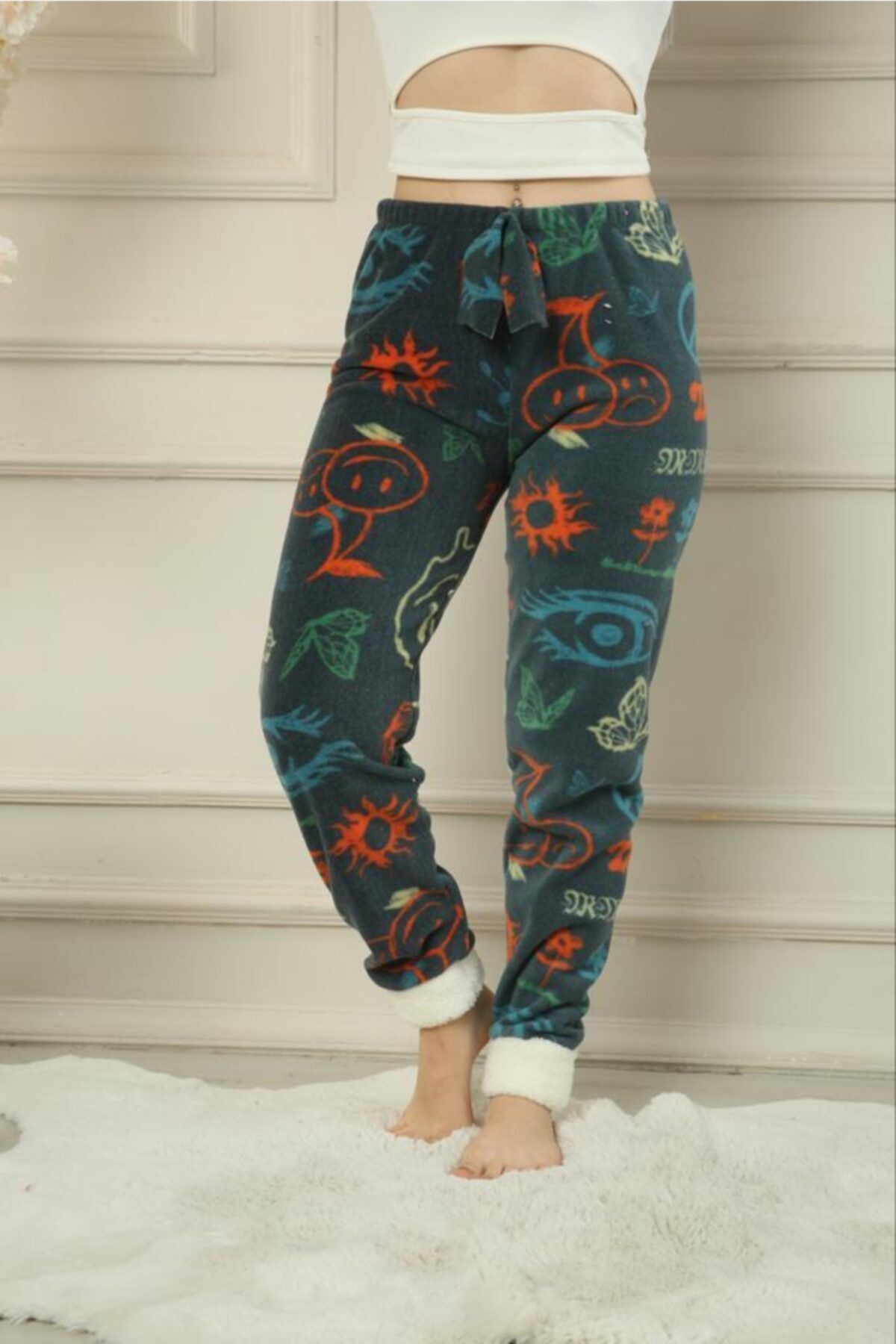Legendary Petrol Yeşil Desenli Pijama Alt