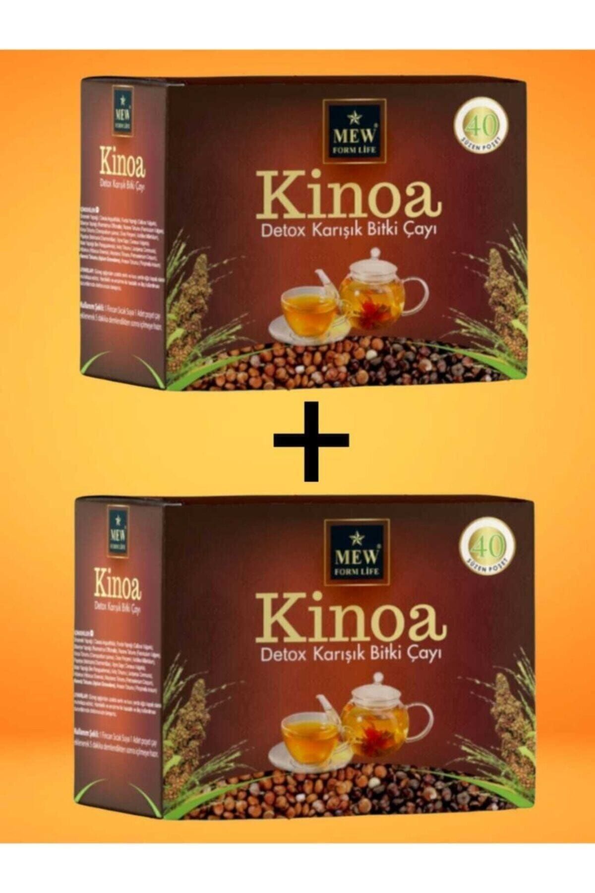 MEW FORM LİFE Mew Kinoa Çay Detox 40'lı Süzen Poşet ( 2 Li Set)