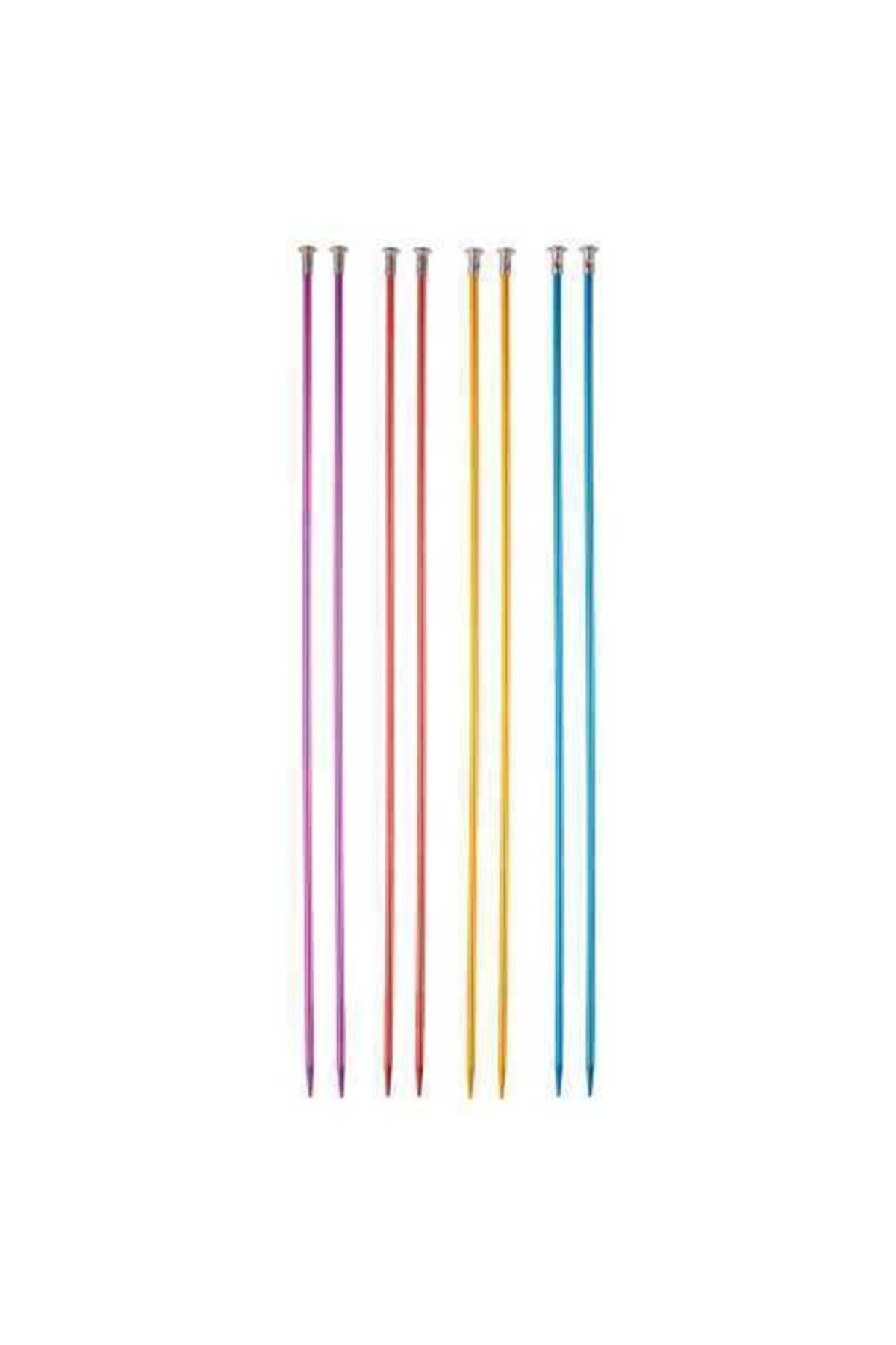 knitme Knit Me 4.5 Mm Renkli Metal Örgü Şişi 35 Cm