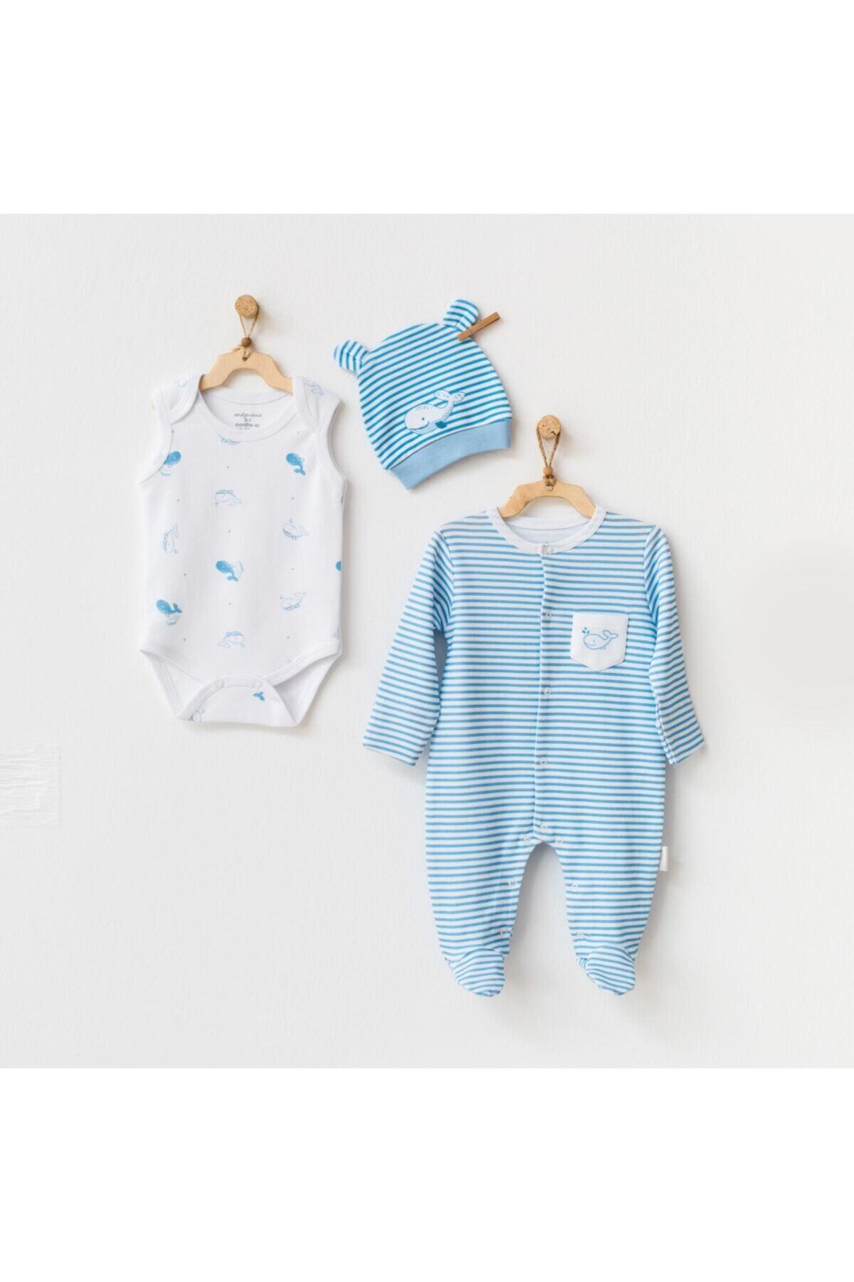 andywawa Bebek Takım 3 Pcs Set Cute Whale