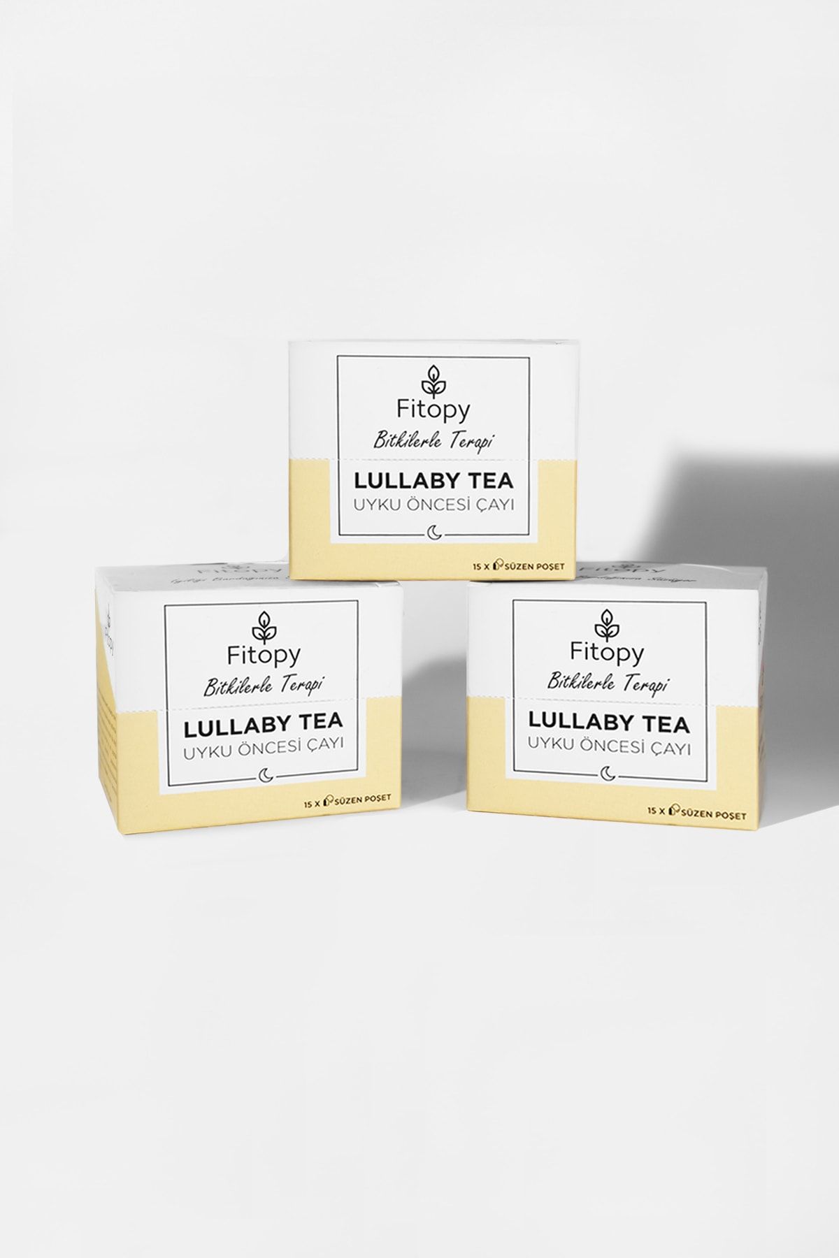 Fitopy Lullaby Tea 3'lü Paket / Uyku Öncesi Çayı / Fonksiyonel Süzen Poşet Bitki Çayı 15'erli