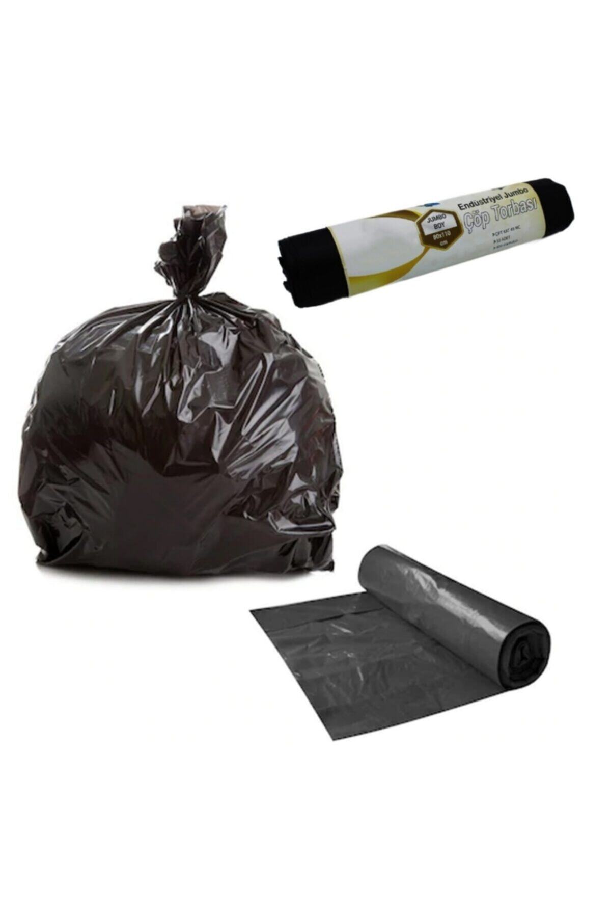 Scala Store Endüstriyel Jumbo Boy 10 Adet Çöp Torbası 80x110 Cm Siyah