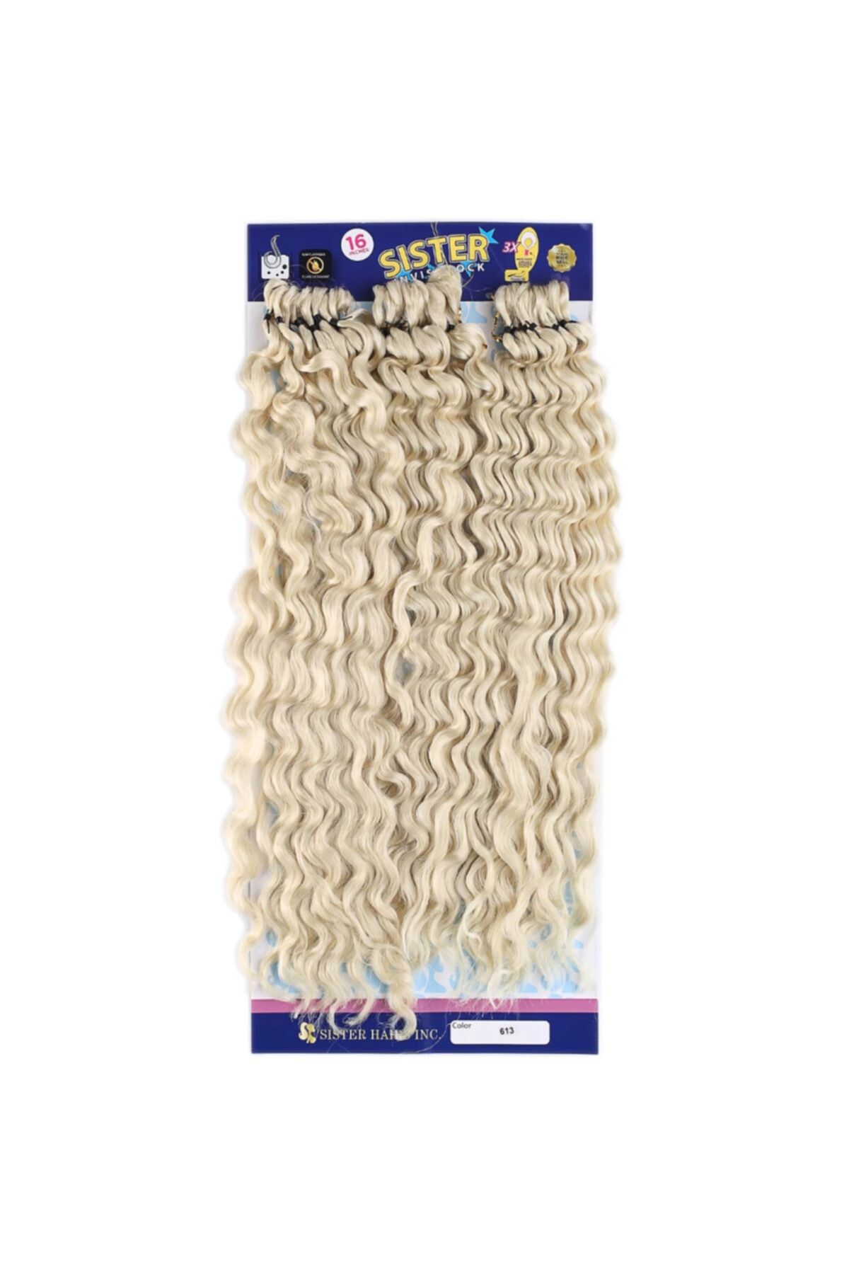RÖNESANS PERUKA Sister Afro Dalgası Saç - Platin 613