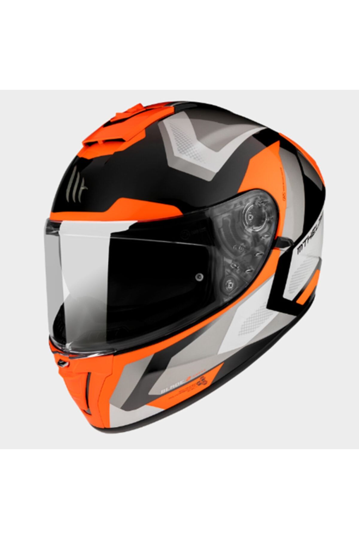 MT Kask Blade 2 Sv D4 Gloss Pearl Fluor Orange Güneş Vizörlü