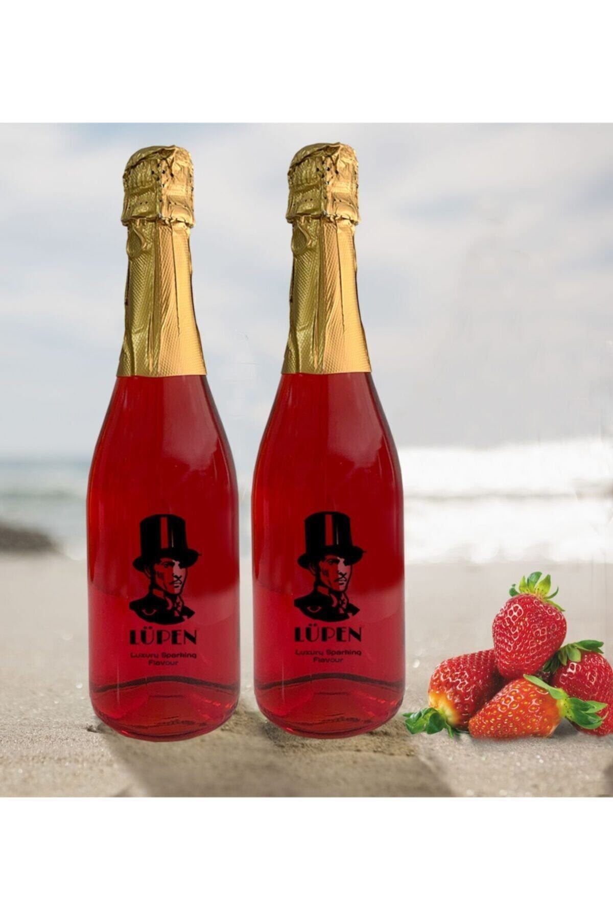 Lüpen Alkolsüz Simsiz Çilek Aromalı Gazlı Içecek 750 Ml 2 Adet