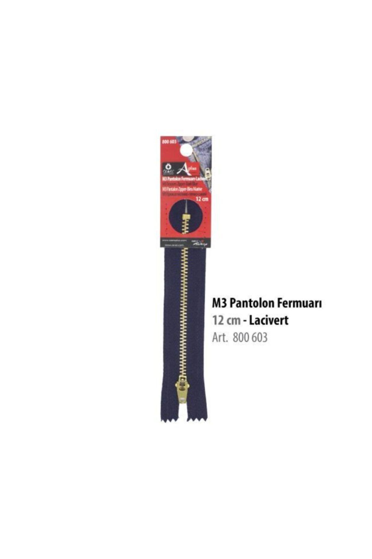 ÖZEL AŞ 800 603 Pantolon Fermuarı 12cm./lacıvert