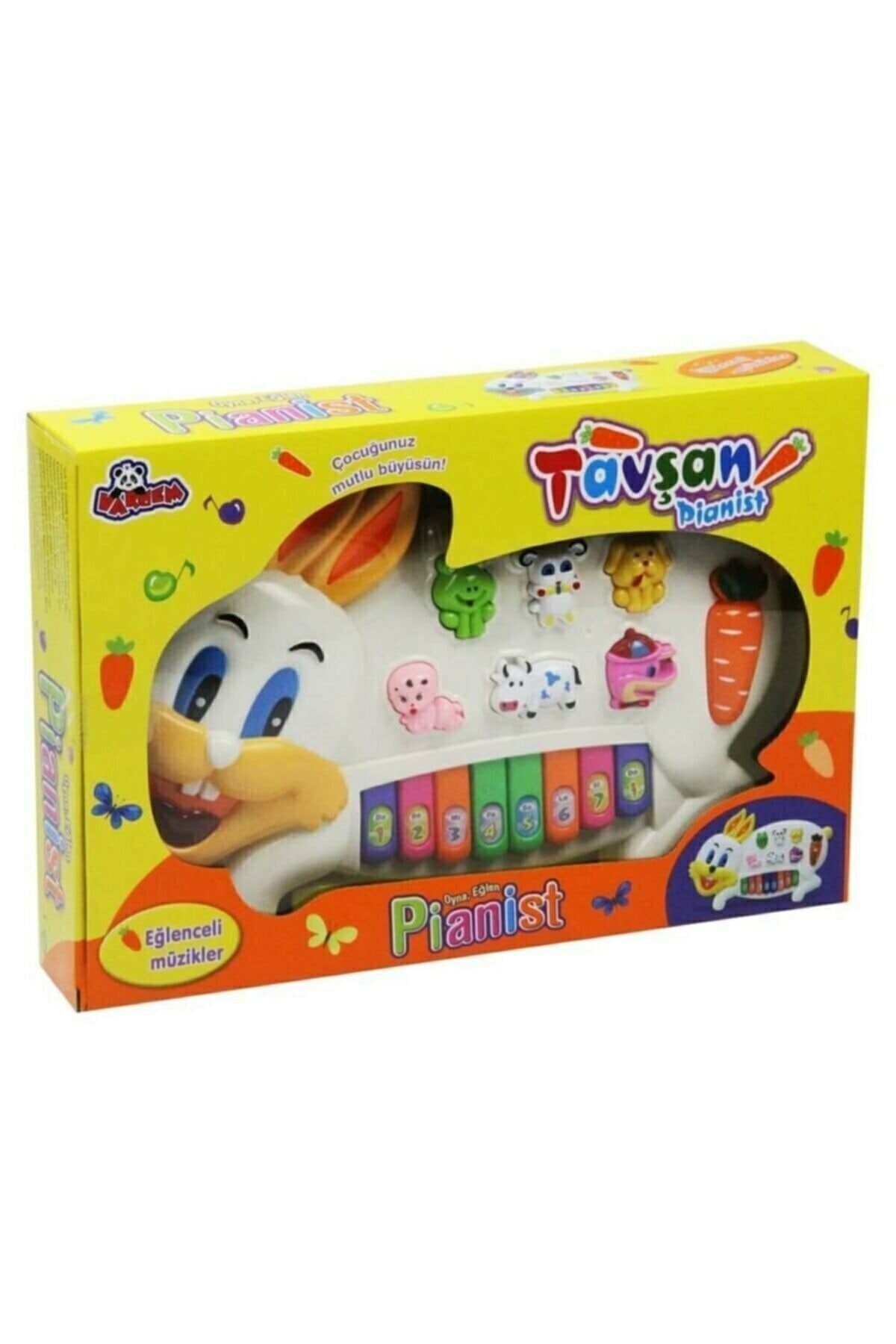 Vardem Oyuncak Kutulu Pilli Işıklı Müzikli Tavşanlı Piyano Sr-74563423423
