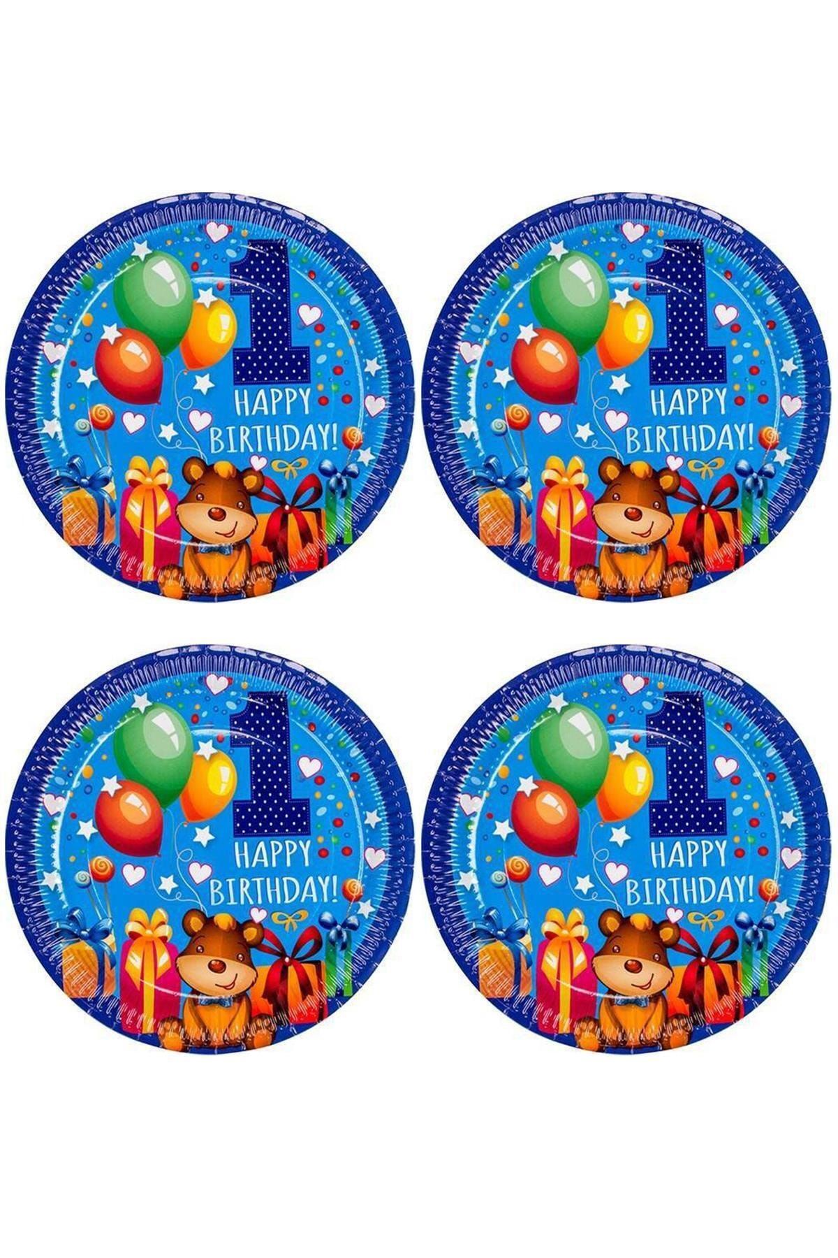 Niceplast Karton Tabak Happy Bırthday 23 Cm 8li - 4 Adet