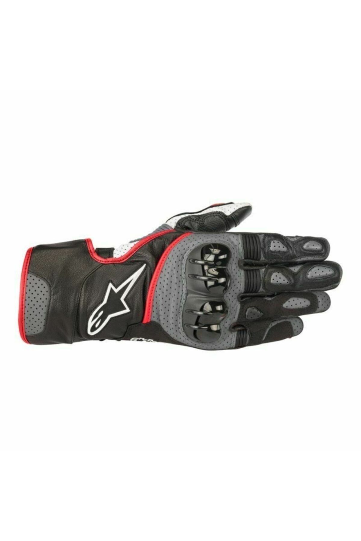 Alpinestars Sp-2 V2 Gloves Motosiklet Eldiveni Gri Siyah Kırmızı