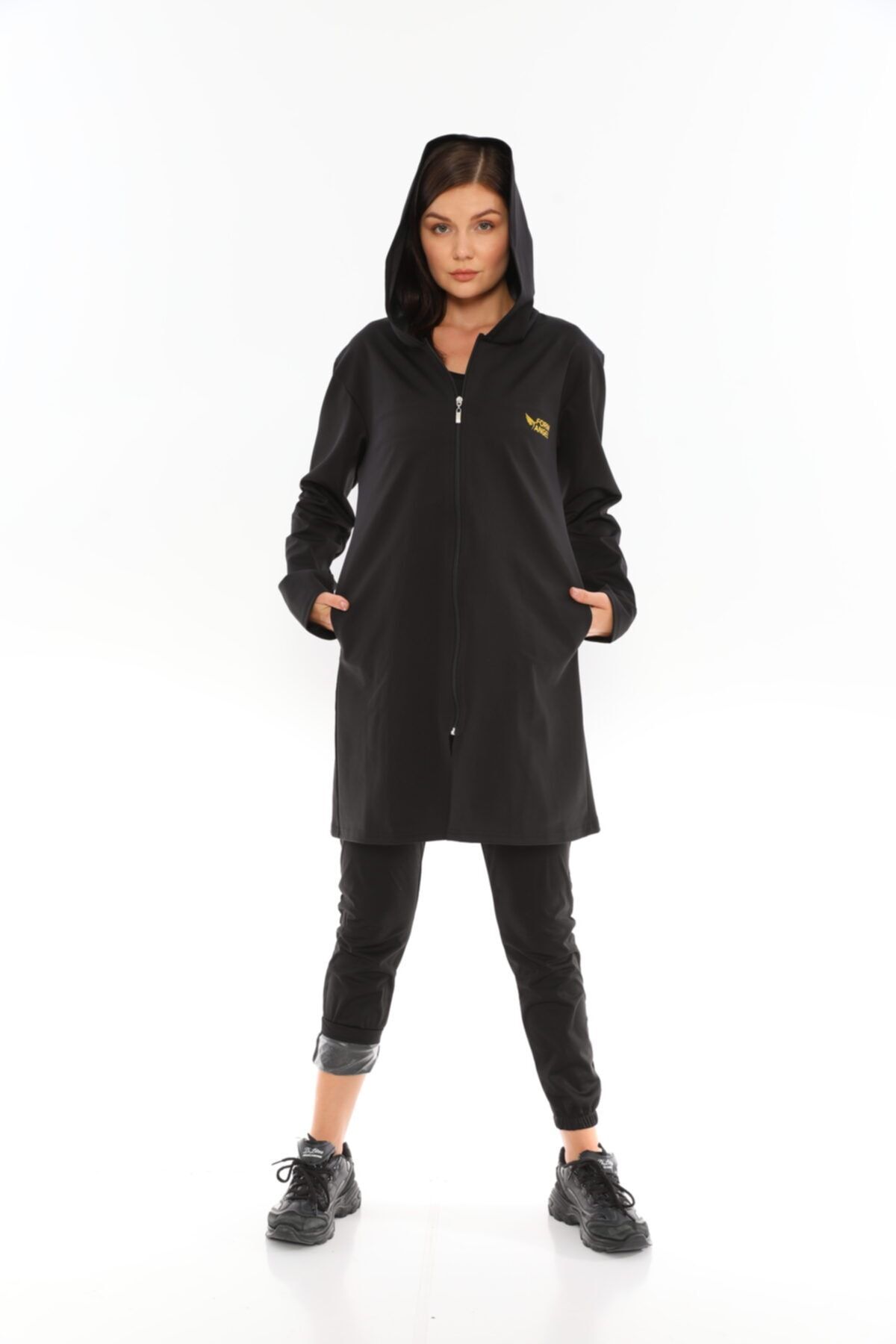 HAPPY NIGHT FASHION Orjinal Terleten Zayıflatan Unisex Sauna Termal Uzun Kollu Fermuarlı Tunik Üst