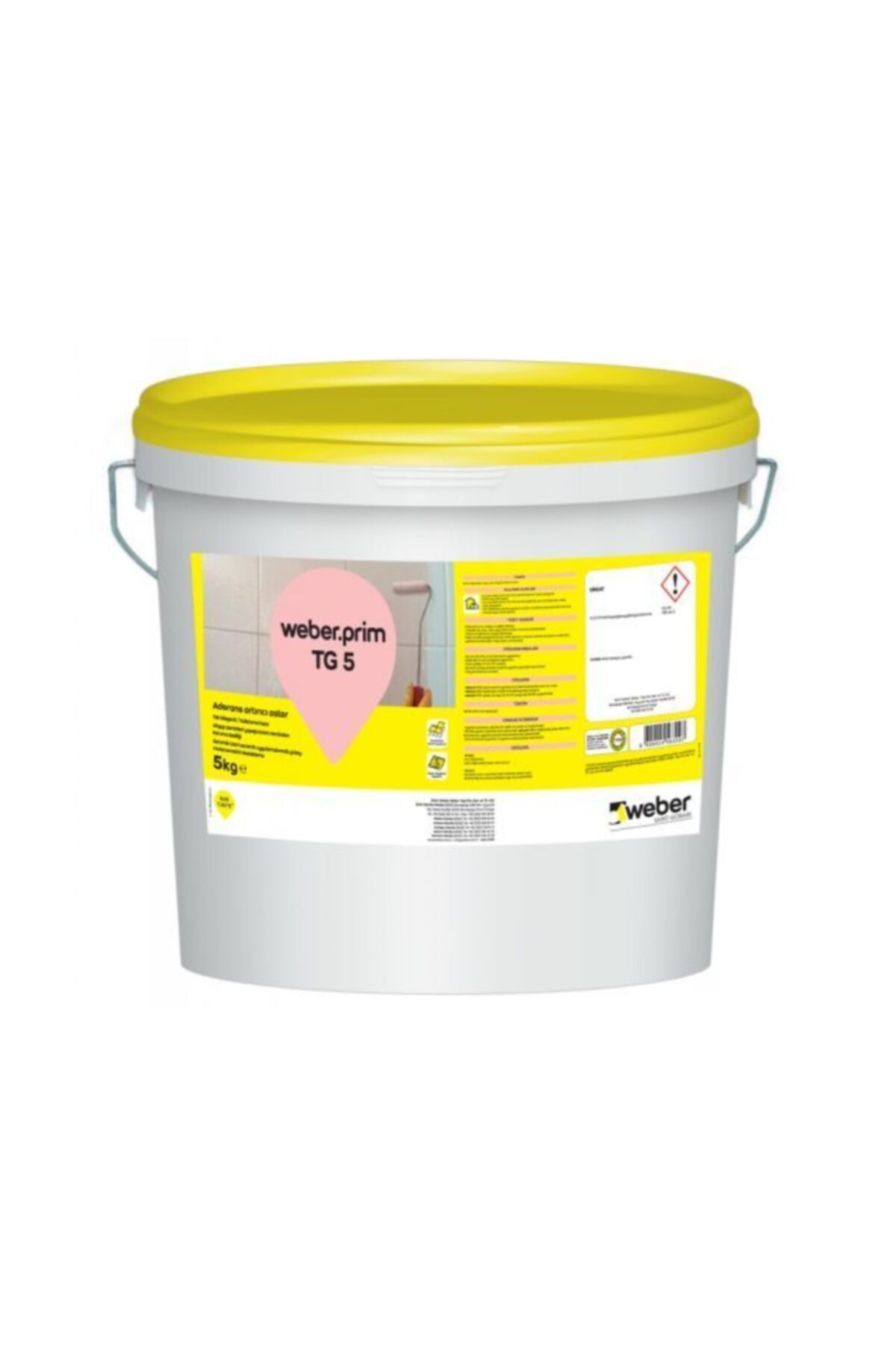 WEBER 5 Kg Pembe .prim Tg 5 Tek Bileşenli Aderans Astar Boya
