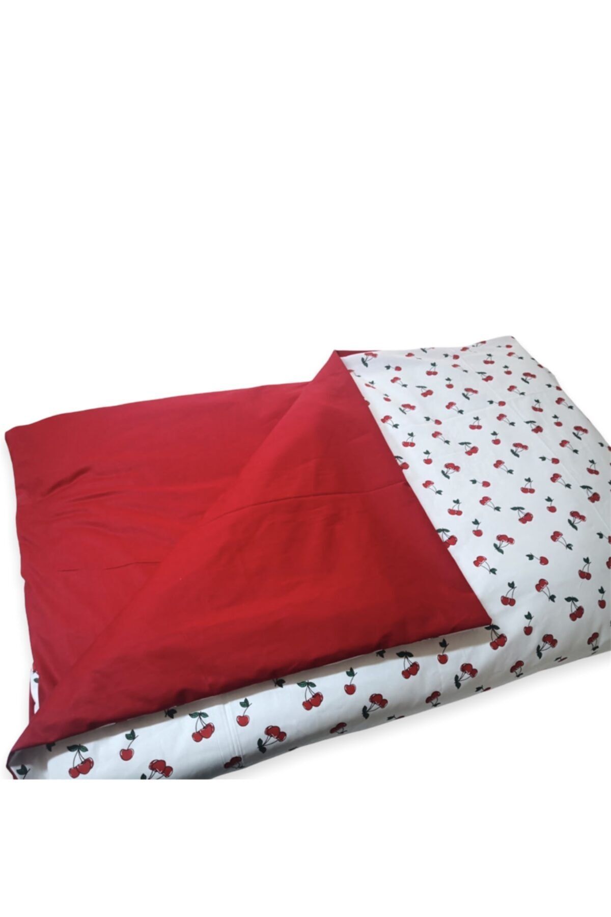 Bebek Özel Bebek Çocuk Yorganı Standart 70x100 cm Kirazlı Kırmızı