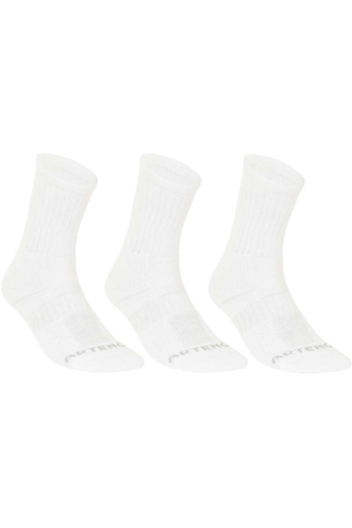 HUHULOGY Spor Çorabı Tenis Çorabı Uzun Konçlu Unisex 3 Çift Beyaz Rs500 Artengo