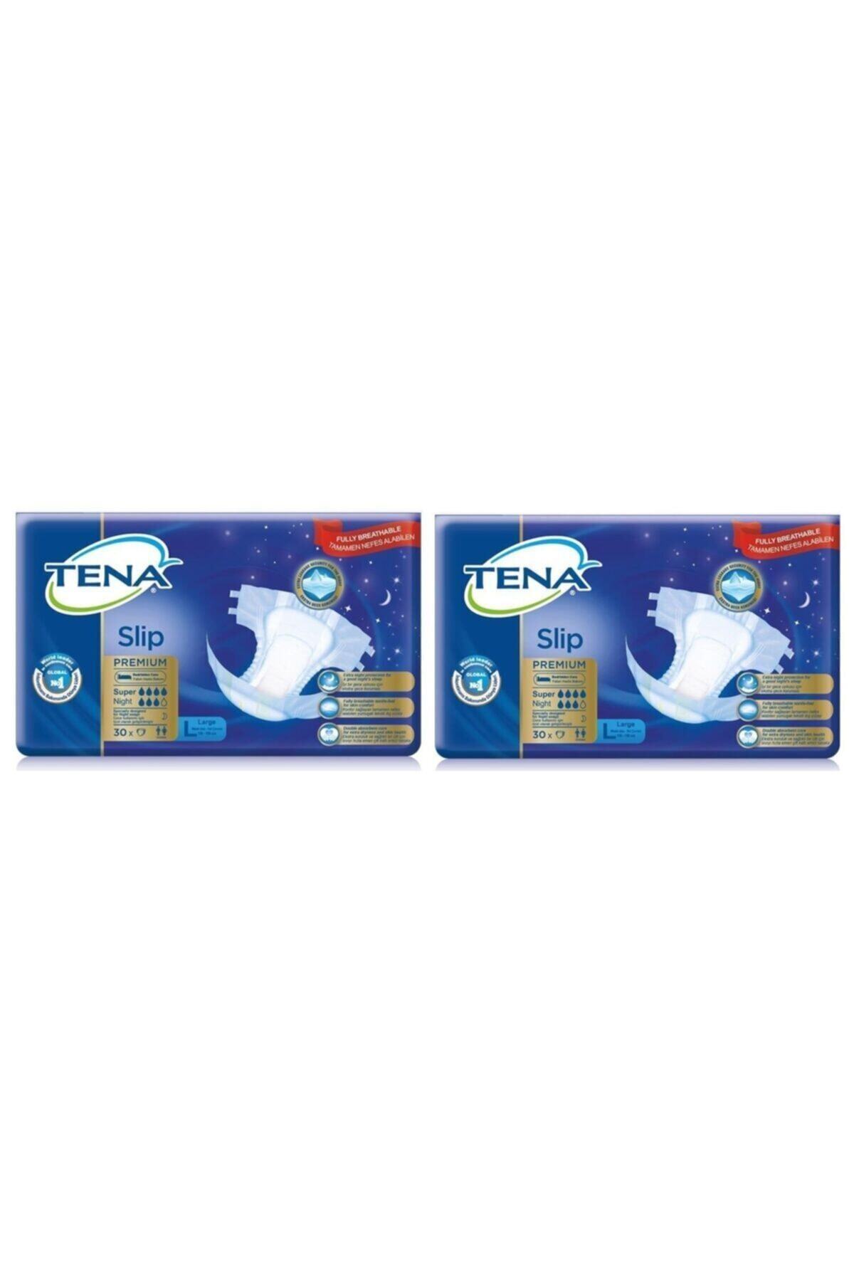 TENA Premium Super Night Ekstra Emici Belbantlı Hasta Bezi 60 Adet Large