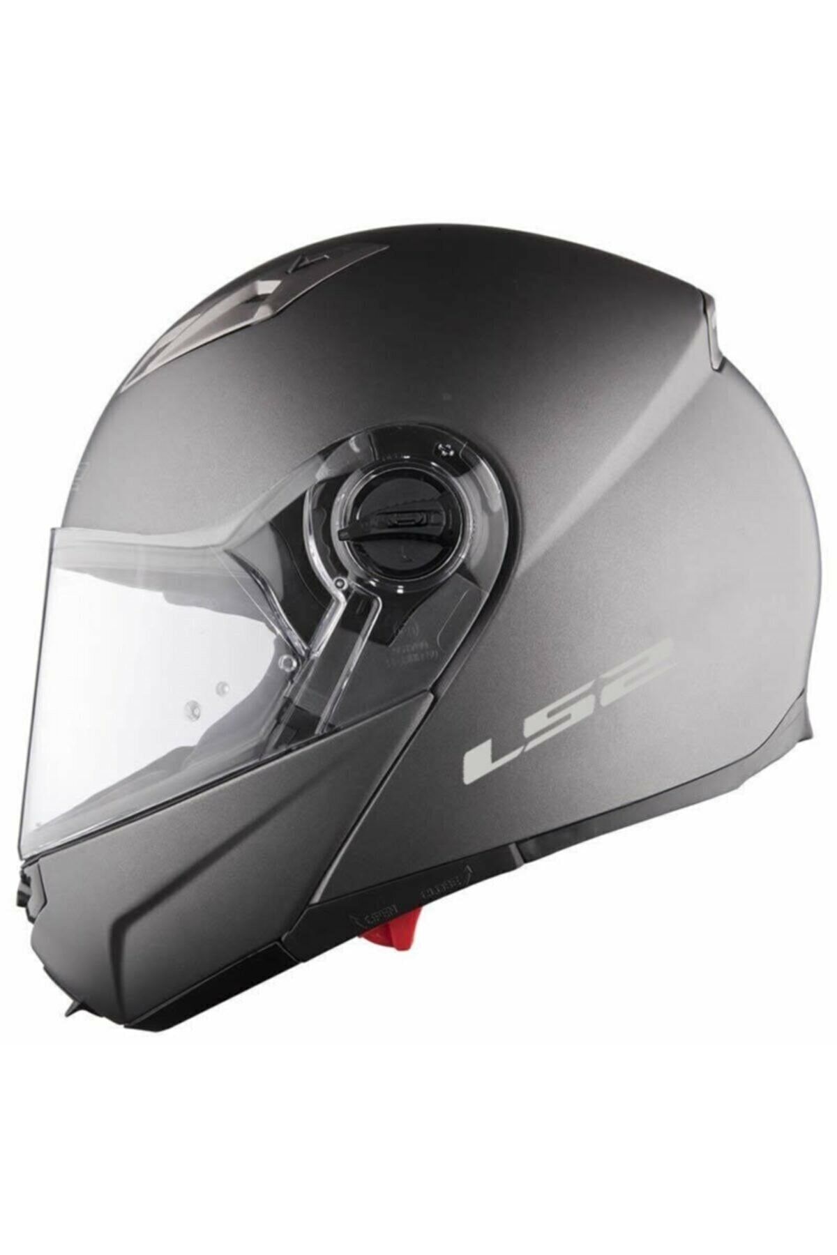 LS2 Guronı Çene Açılır Kask (mat Tıtanıum)