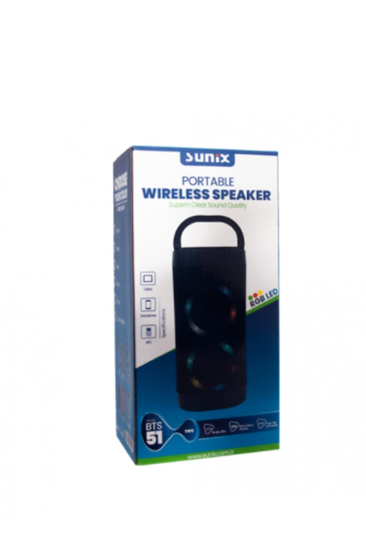 Sunix Bluetooth Hoparlör / Speaker / Ses Topu / Siyah / Bts51