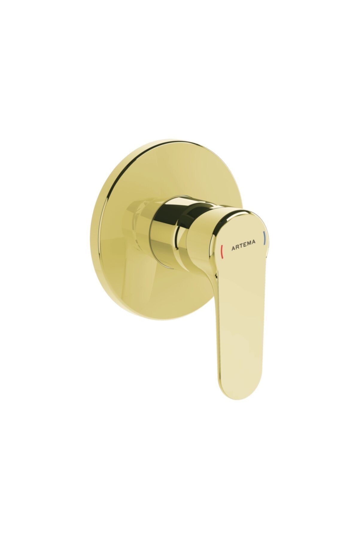 Artema Root Round A4272823 Ankastre Duş Bataryası, Sıva Üstü, Altın
