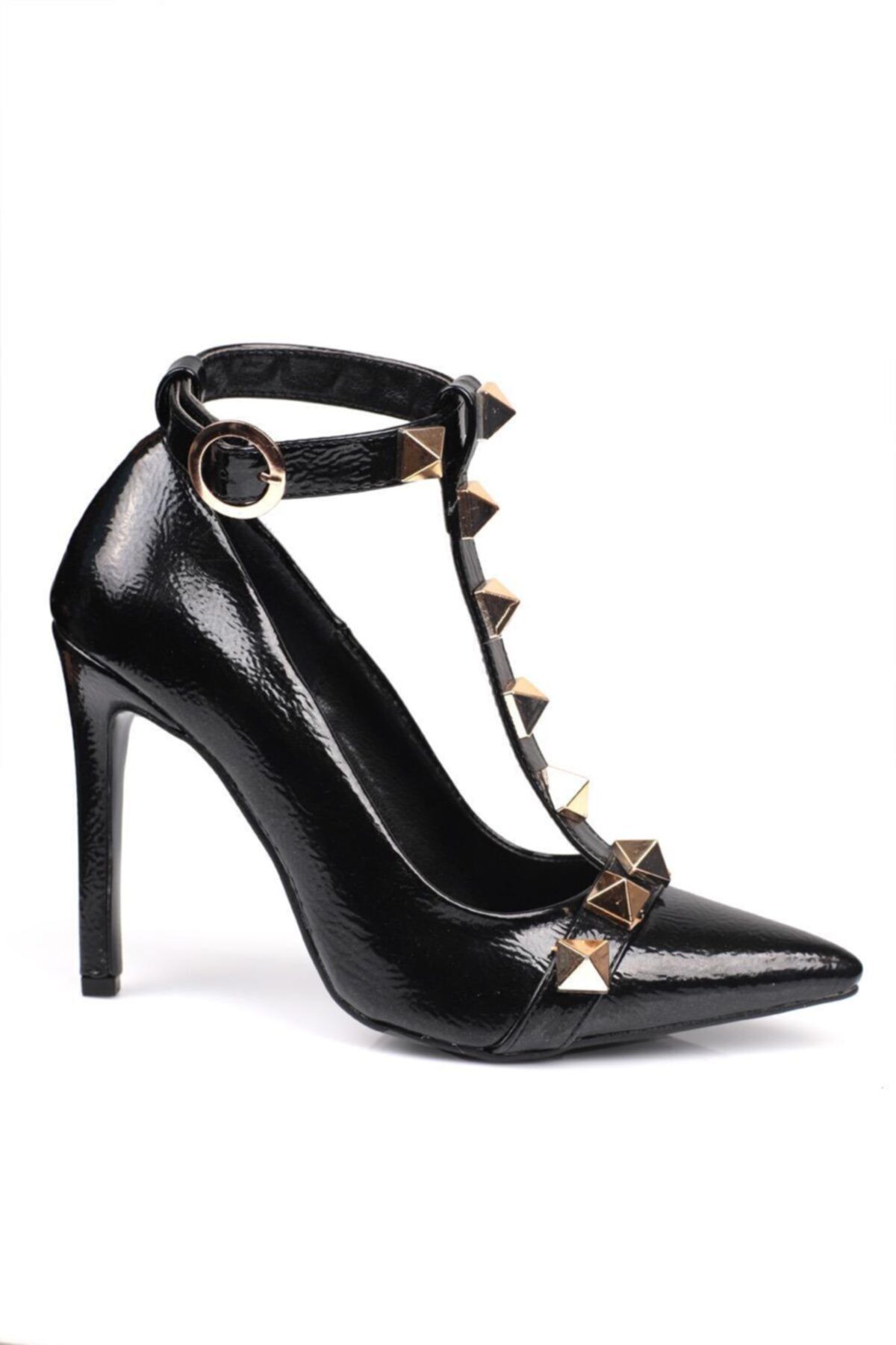 Capone Outfitters Bilekten Bantlı Ön Bant Aksesuarlı Yüksek Topuklu Stiletto