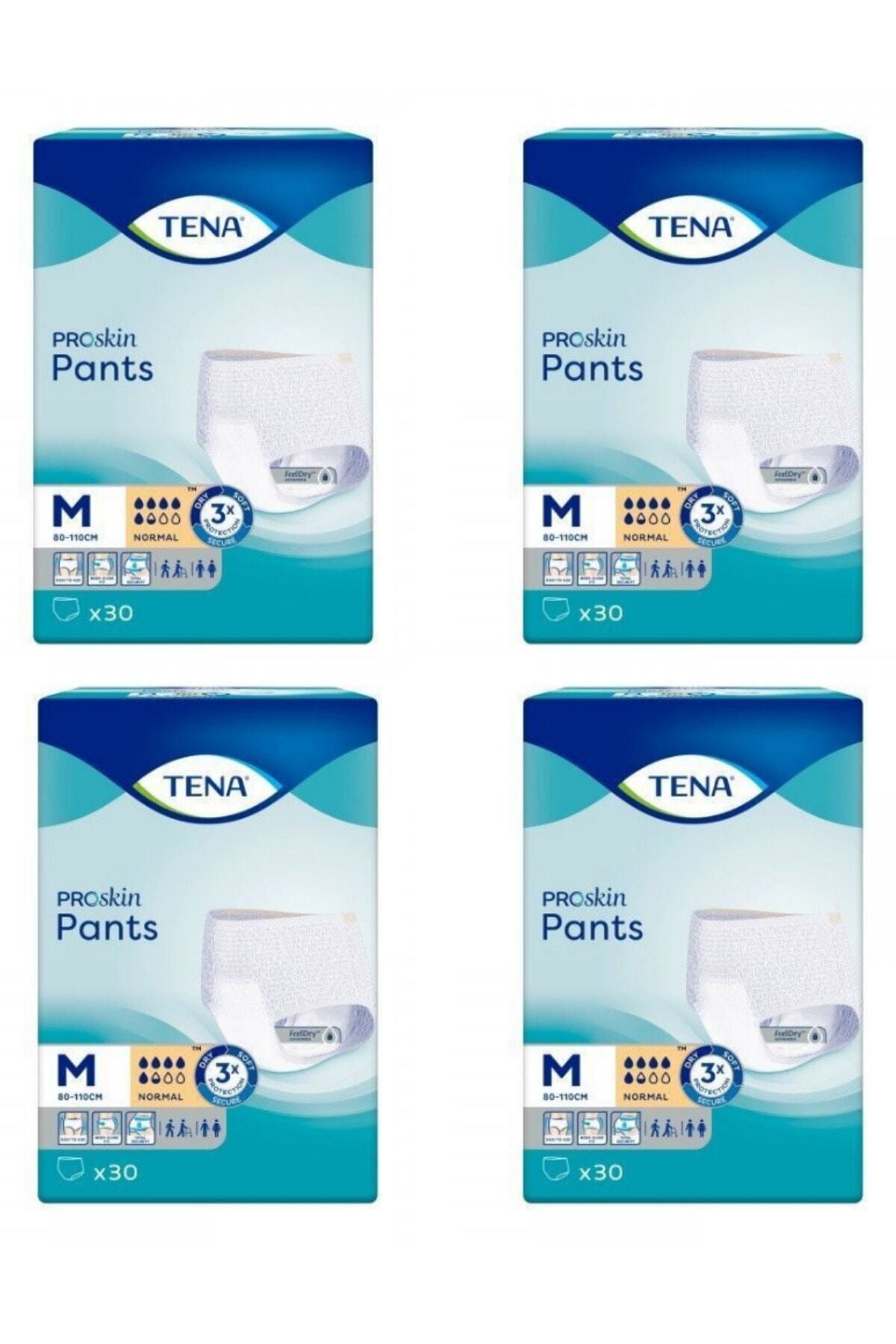 TENA Pants Emici Külot Hasta Bezi Medıum 30’lu 4 Paket 120adet