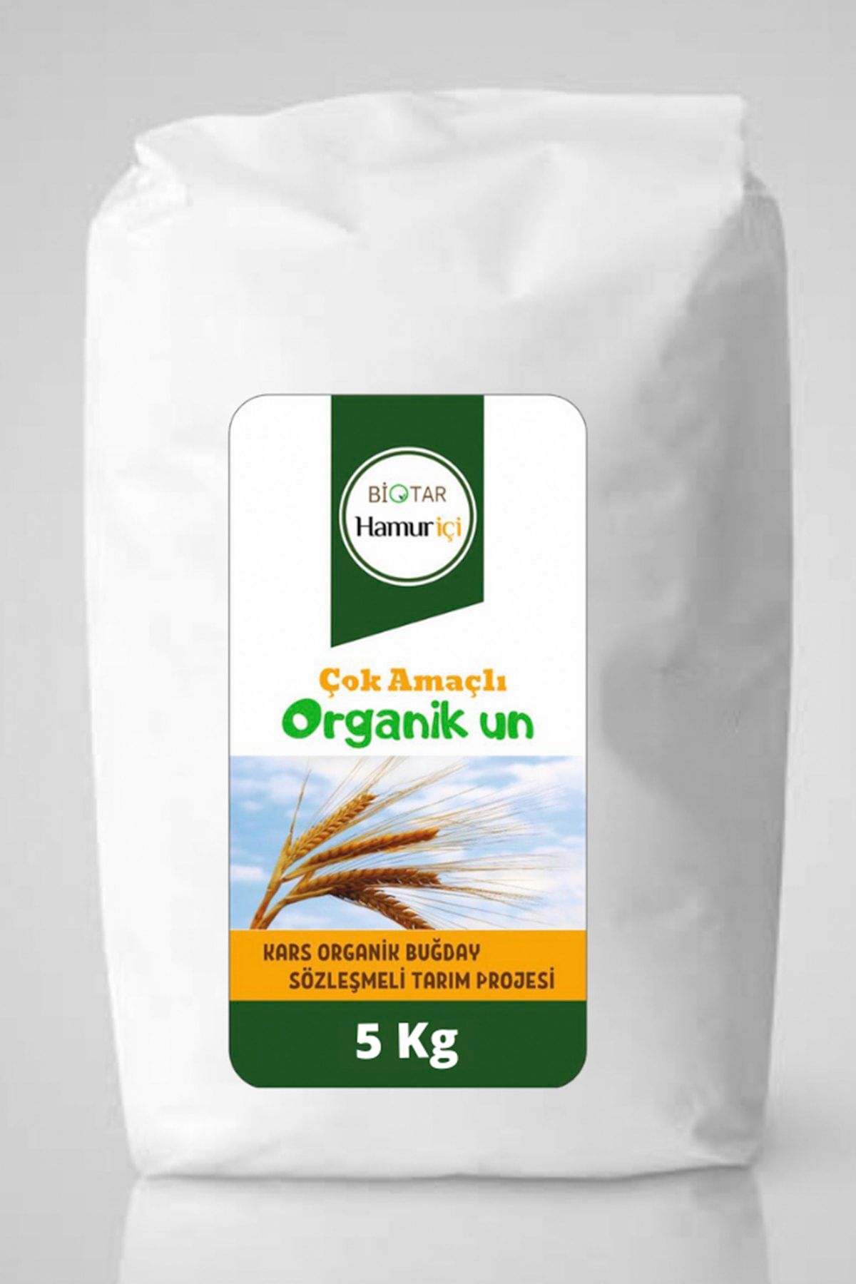 BİOTAR Organik Tarım Ürünleri Hamuriçi Organik Çok Amaçlı Un 5 Kg