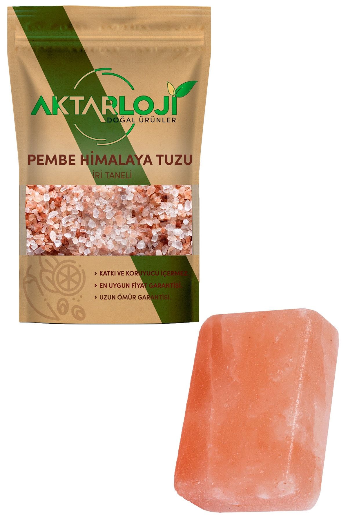 aktarloji 2 kg İri Taneli Himalaya Tuzu - Büyük Boy Himalaya Tuz Sabunu