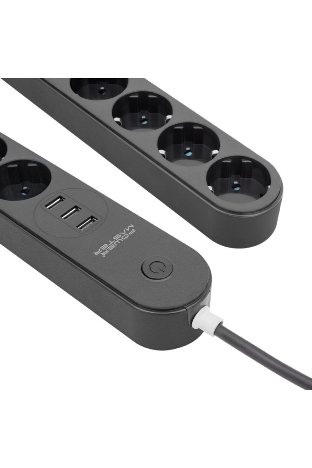 Powermaster Pm-7748 3 Usb'li 4'lü Kablolu Anahtarlı Termal Akım Korumalı Priz