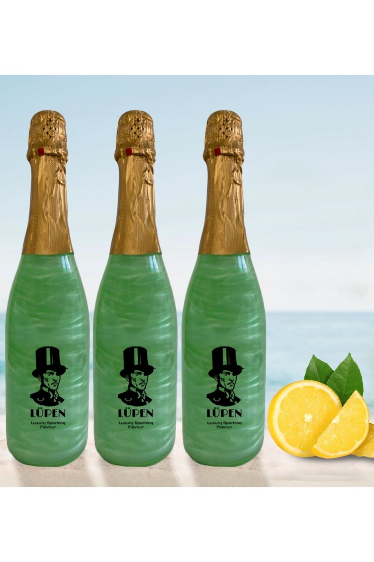 Lüpen Simli Lux Nane Limon Aromalı Gazlı İçecek 750 Ml 3 Adet