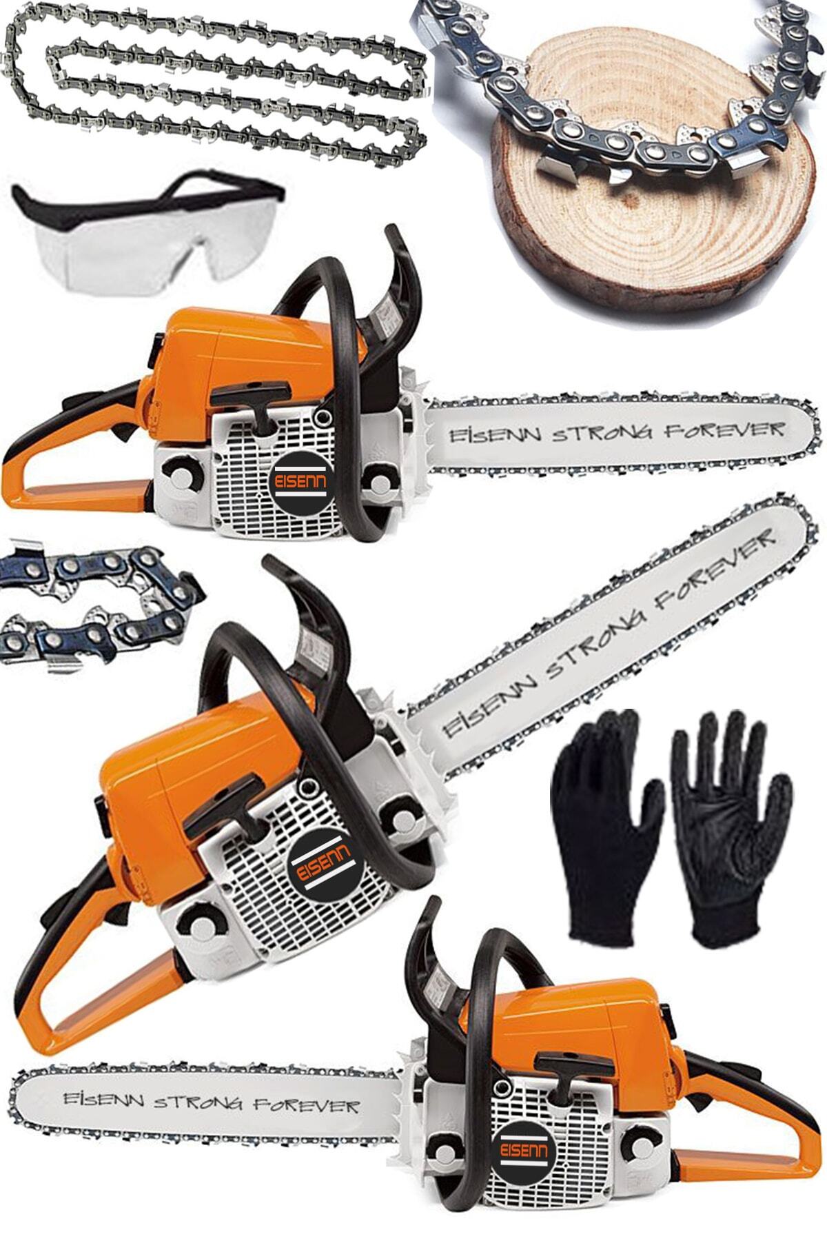 Eisenn Germany Technology Pro Saw 7000 6.2 Hp Benzinli Ağaç Dal Odun Kesim Motoru Yedek Zincir Hediyeli
