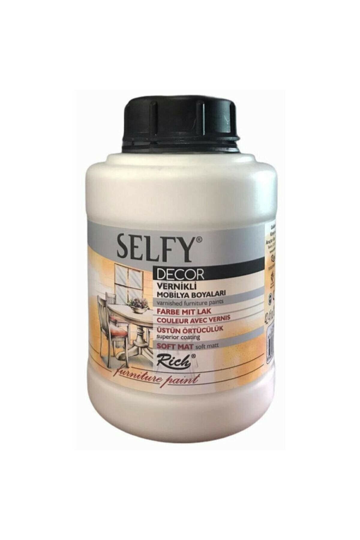 Rich Selfy Decor Kendinden Vernikli Boya 1250 Cc Antik Beyaz