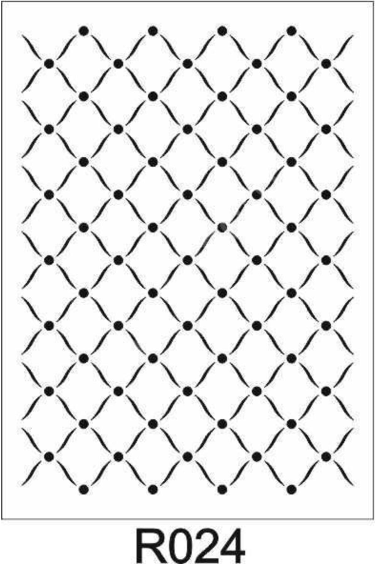ehobici Ardışık Desen Stencil Şablon (21x30) R-024