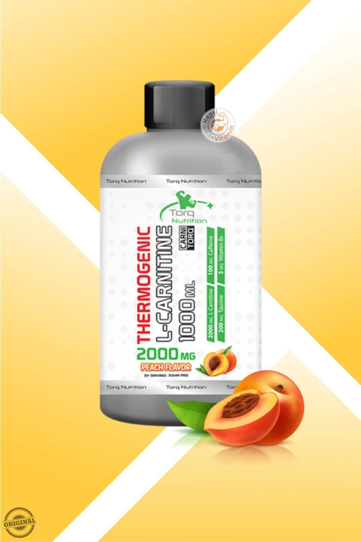 Torq Nutrition Thermogenic L-carnitine 2000 mg 1000 ml 33 Servis Şeftali Aromalı