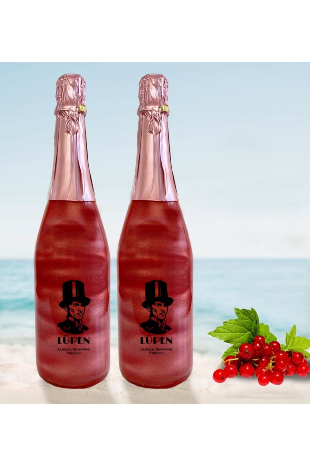 Lüpen Simli Lux Frenk Üzümü Aromalı 750 ml Gazlı İçecek 2x