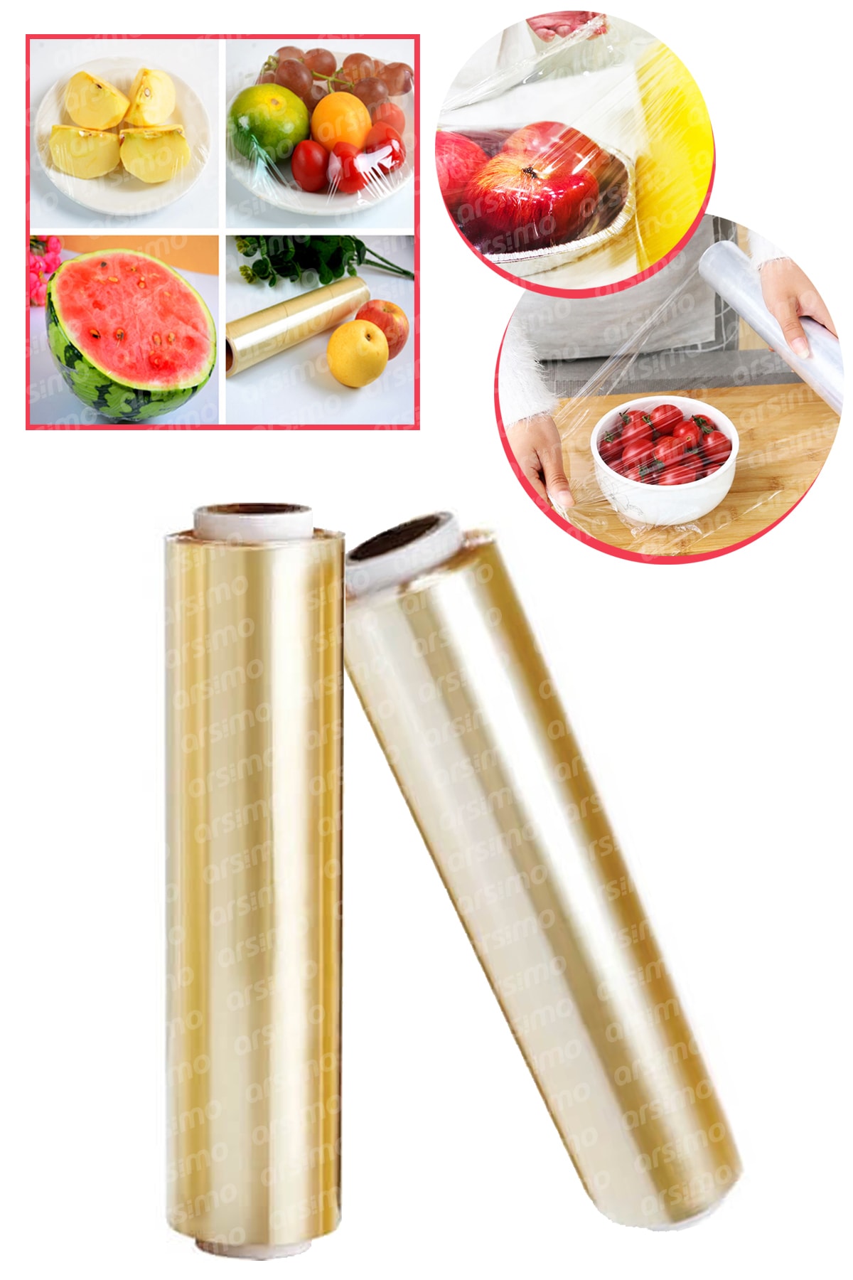 Arsimo Gıda Koruyucu Tazeliği Koruyan Streç Film 200 Mt X 45 Cm