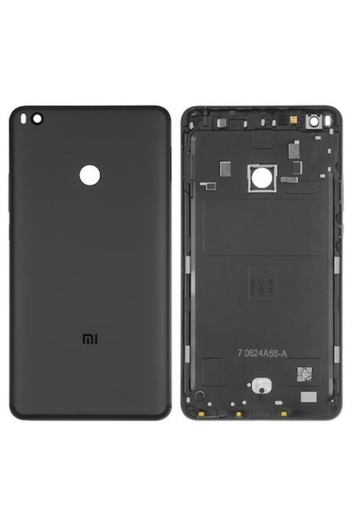 Qudex Xiaomi Mi Max 2 Uyumlu Boş Kasa Arka Kapak Siyah