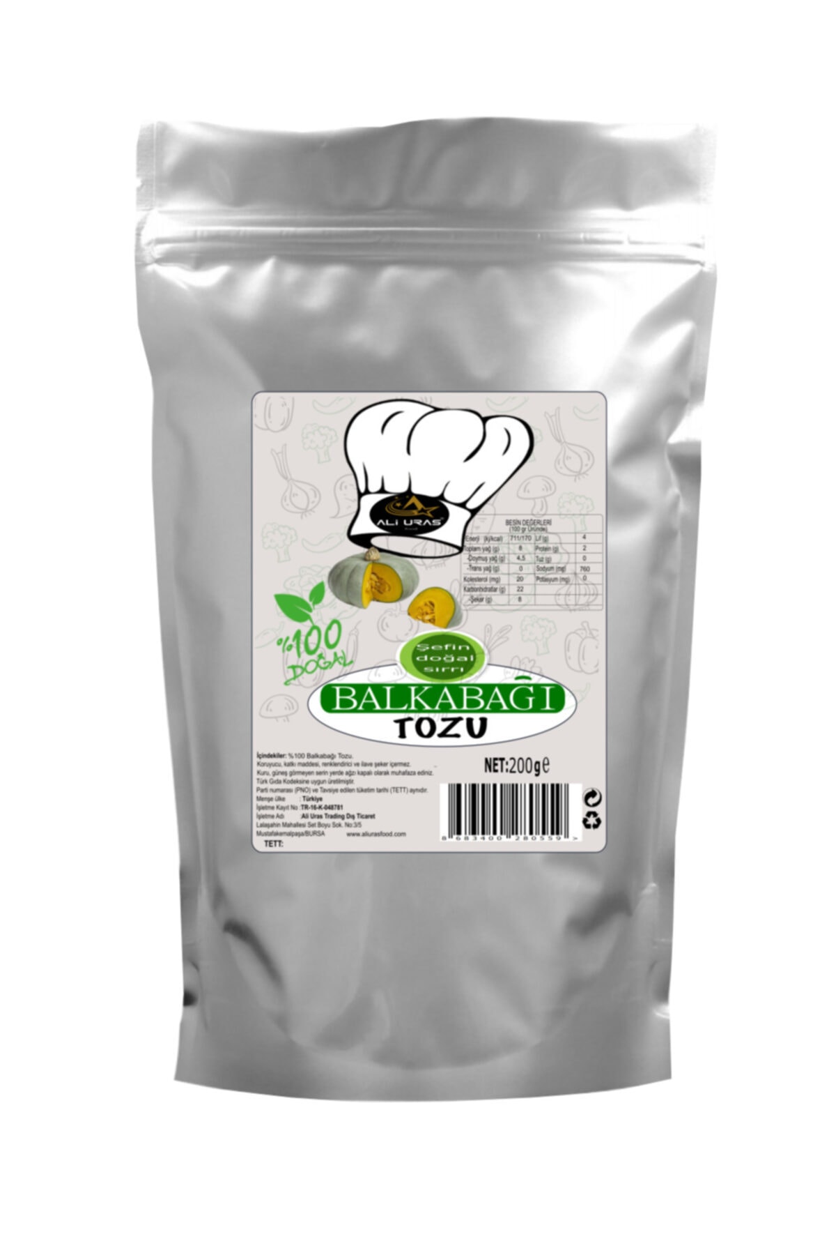 Ali Uras Food 200 gr Balkabağı Tozu