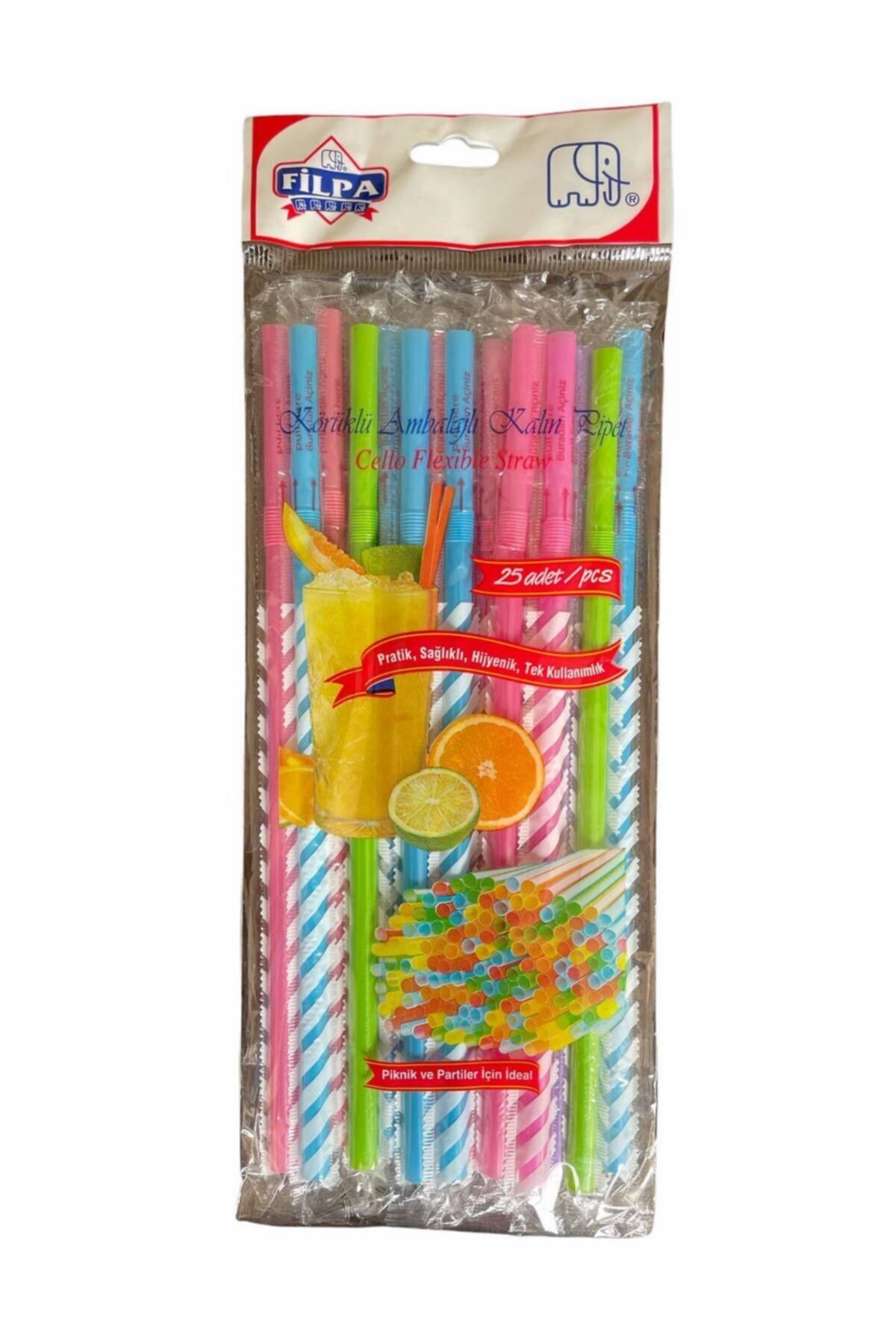 Filpa 25 Adet Körüklü Ambalajlı Kalın Pipet