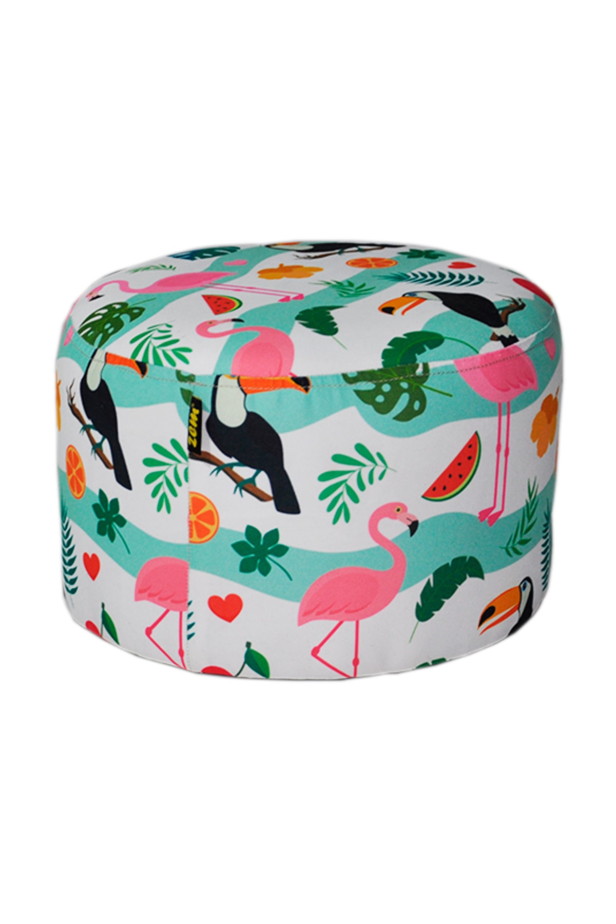 Zem Stool - Tropikal Desenli Kedi Köpek Yatağı