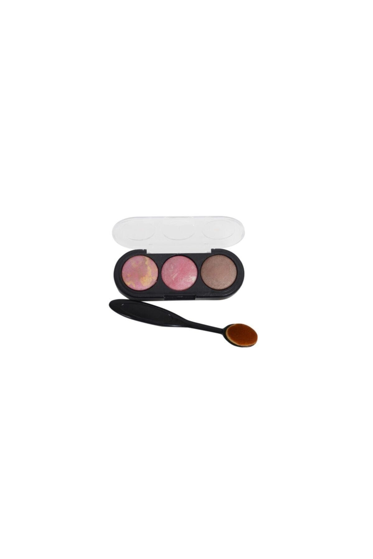 pinkflash Terracotta Allık 3'lü +Kaşık Fırça