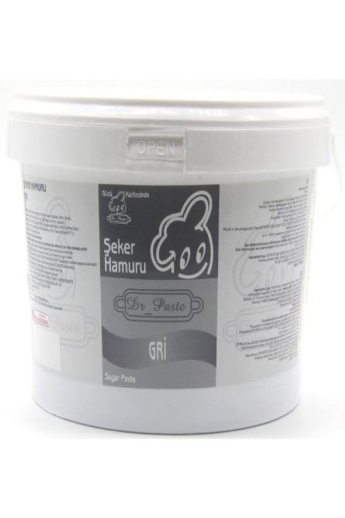 Dr.Paste Gri Dekor Şeker Hamuru 2,5 Kg