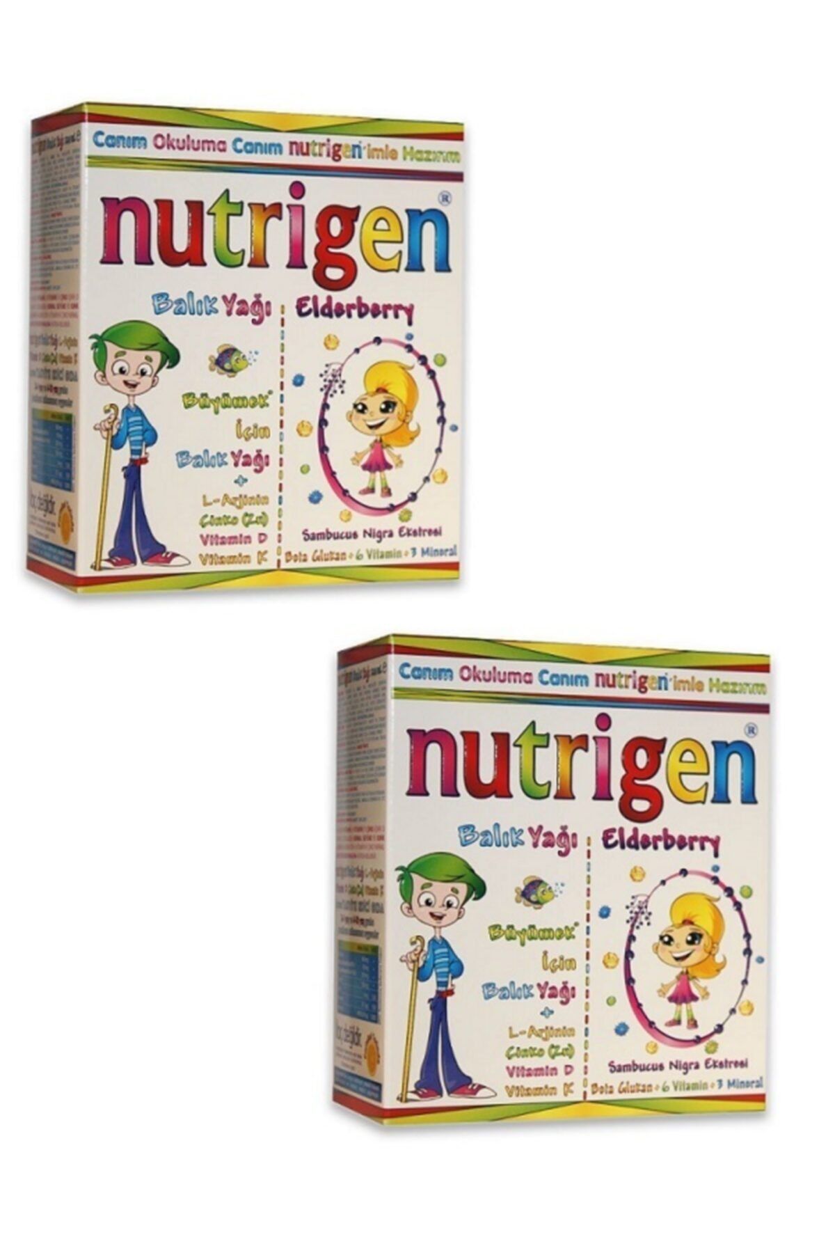 Nutrigen Balık Yağı Şurup 200 Ml + Elderberry Kara Mürver Beta Glukan Şurup 200 Ml X2