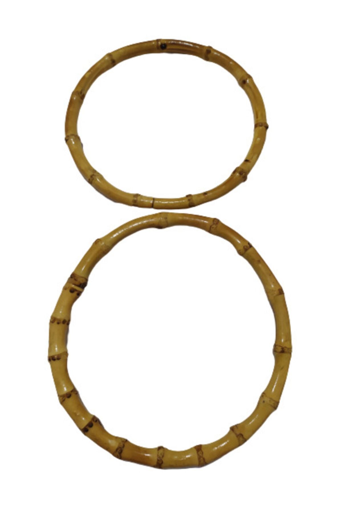 YAMAN Bambu Yuvarlak Çanta Sapı Hasır (17 Cm) Ymn