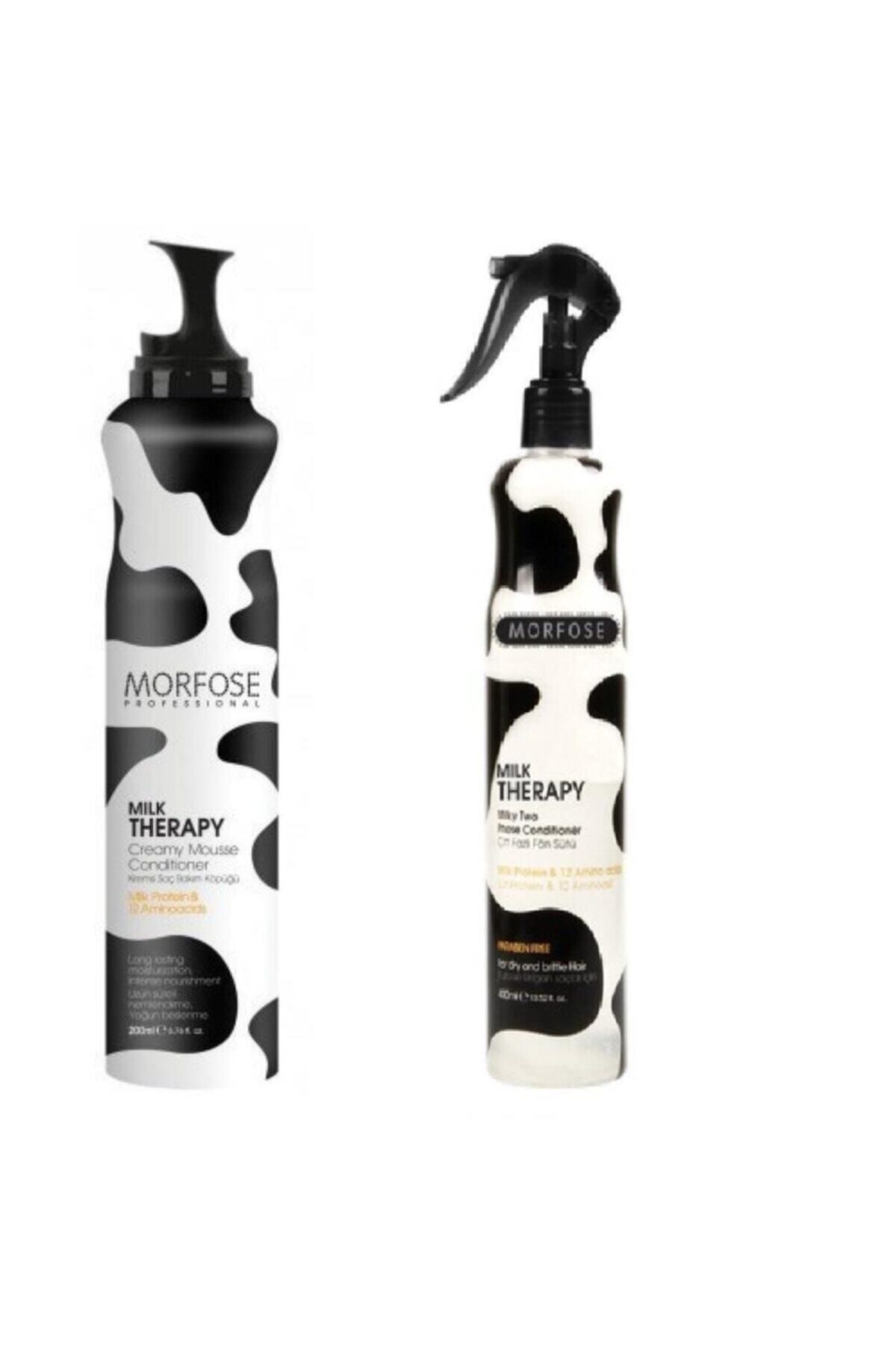 Morfose Milk Therapy Saç Bakım Köpüğü 200 ml + Fön Suyu 400 ml
