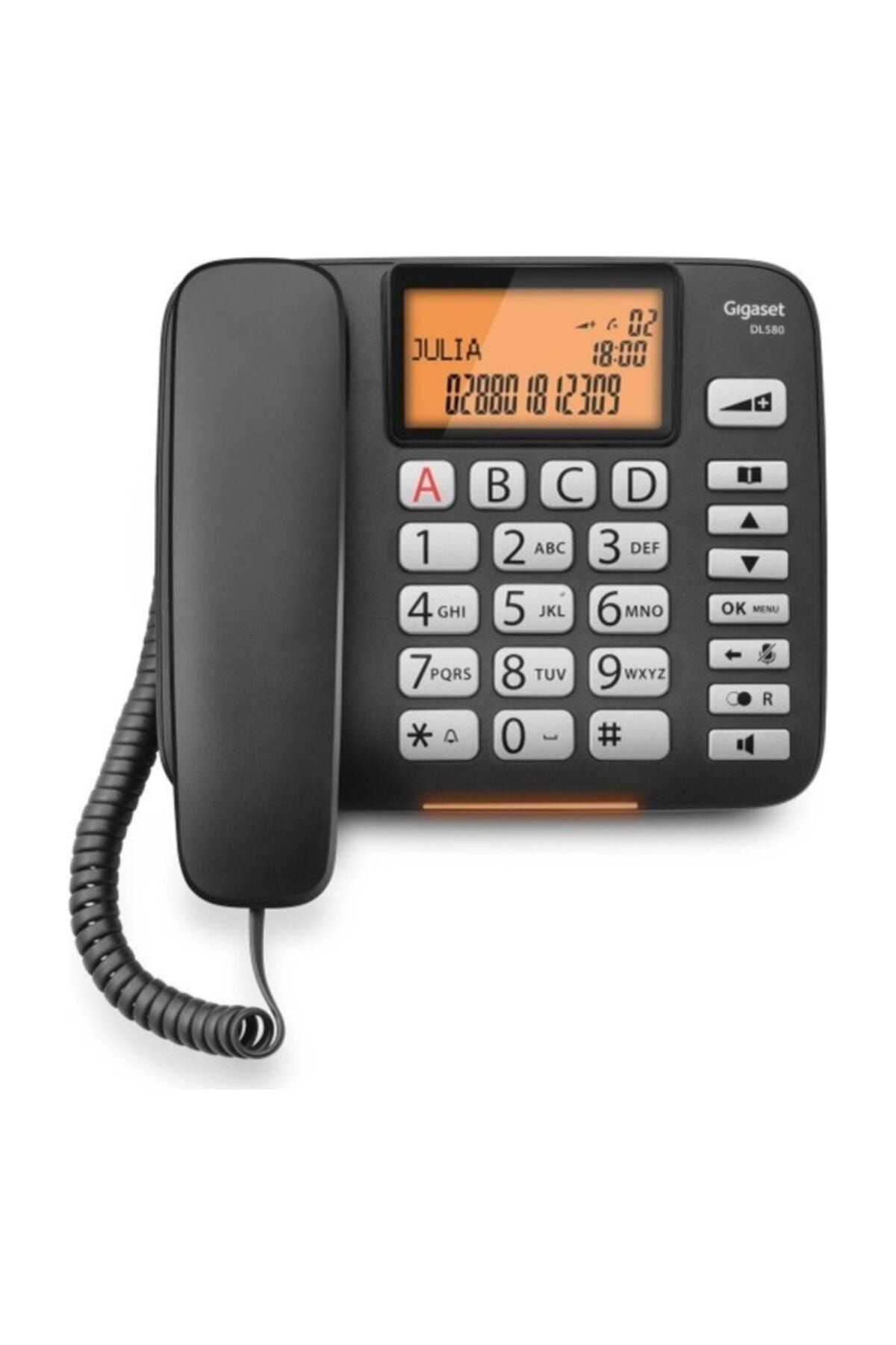 GIGASET Dl580 Beyaz Masaüstü Kablolu Telefon