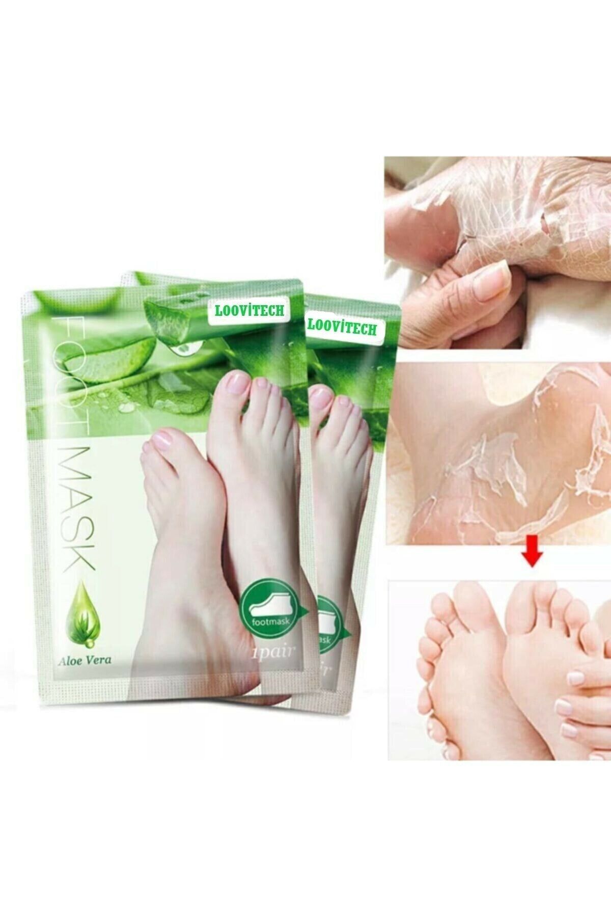 SOMIC Çorap Tipi Ayak Peeling Maskesi-miracle Foot Peeling Pack Aloe Vera Ayak Peeling