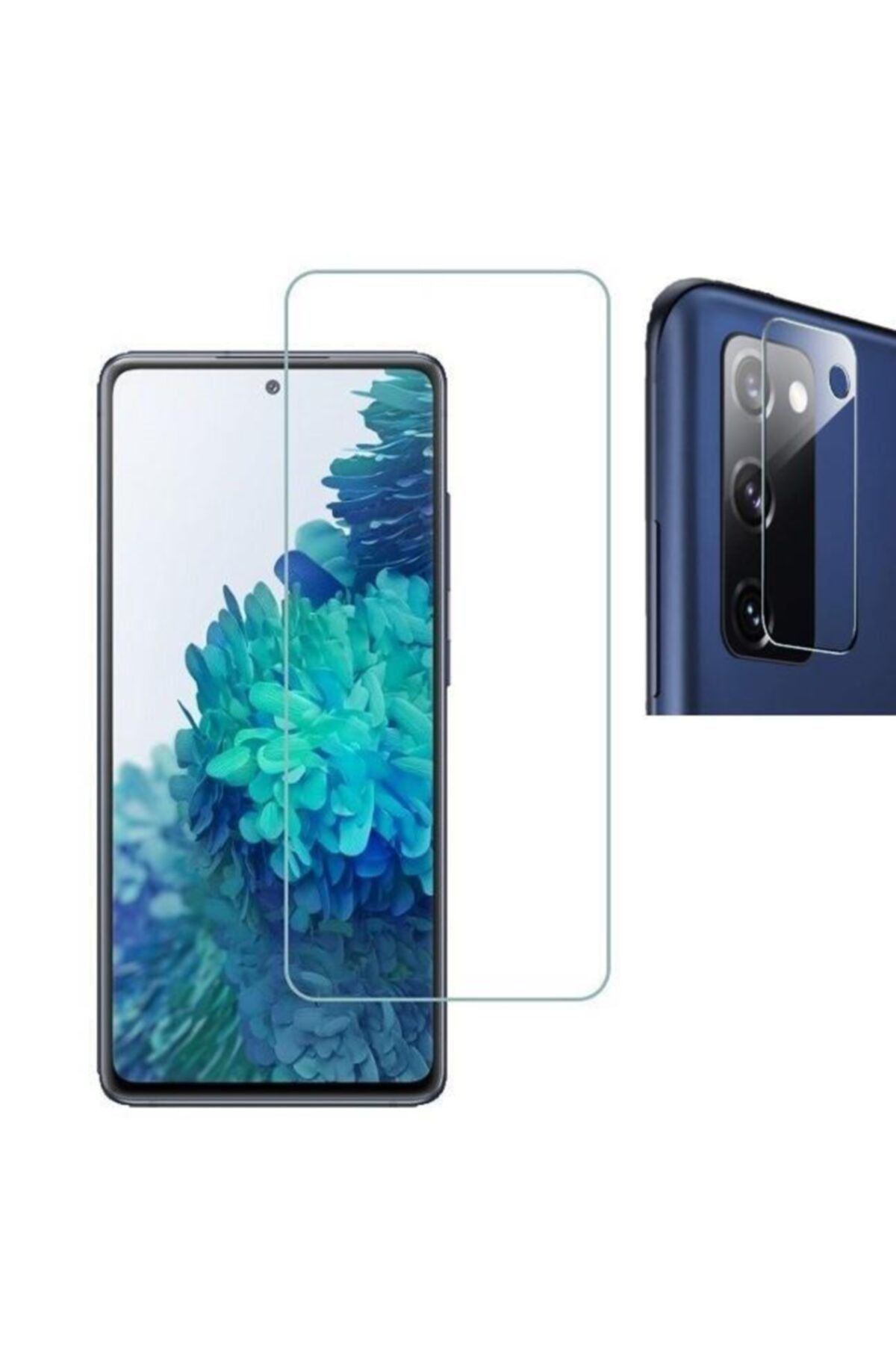 Engo Samsung Galaxy S20 Fe Uyumlu Ekran ve Kamera Koruyucu Nano Temperli Cam