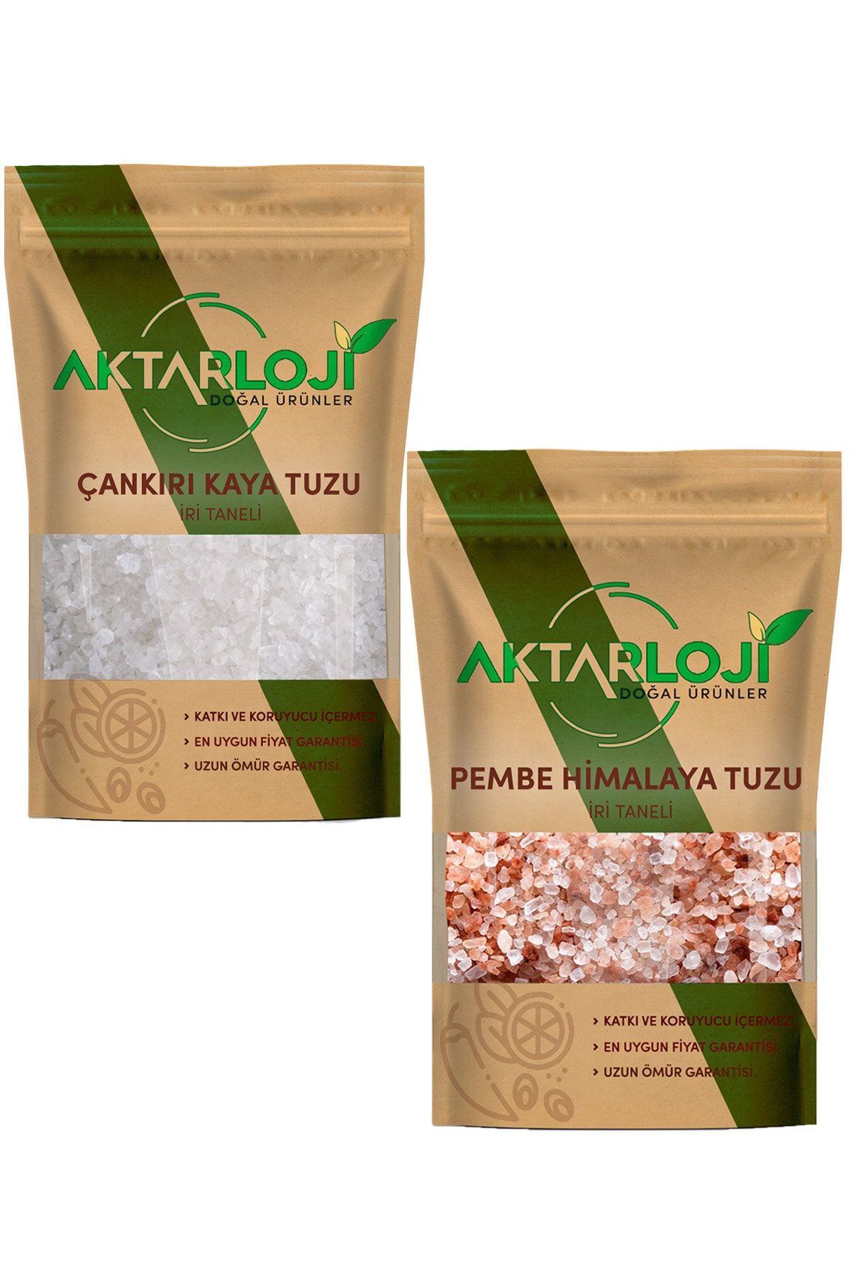 aktarloji 250 Gr Iri Çankırı Kaya Tuzu + 250 Gr Iri Himalaya Tuzu + Kaya Tuzu Sabunu + Himalaya Sabunu