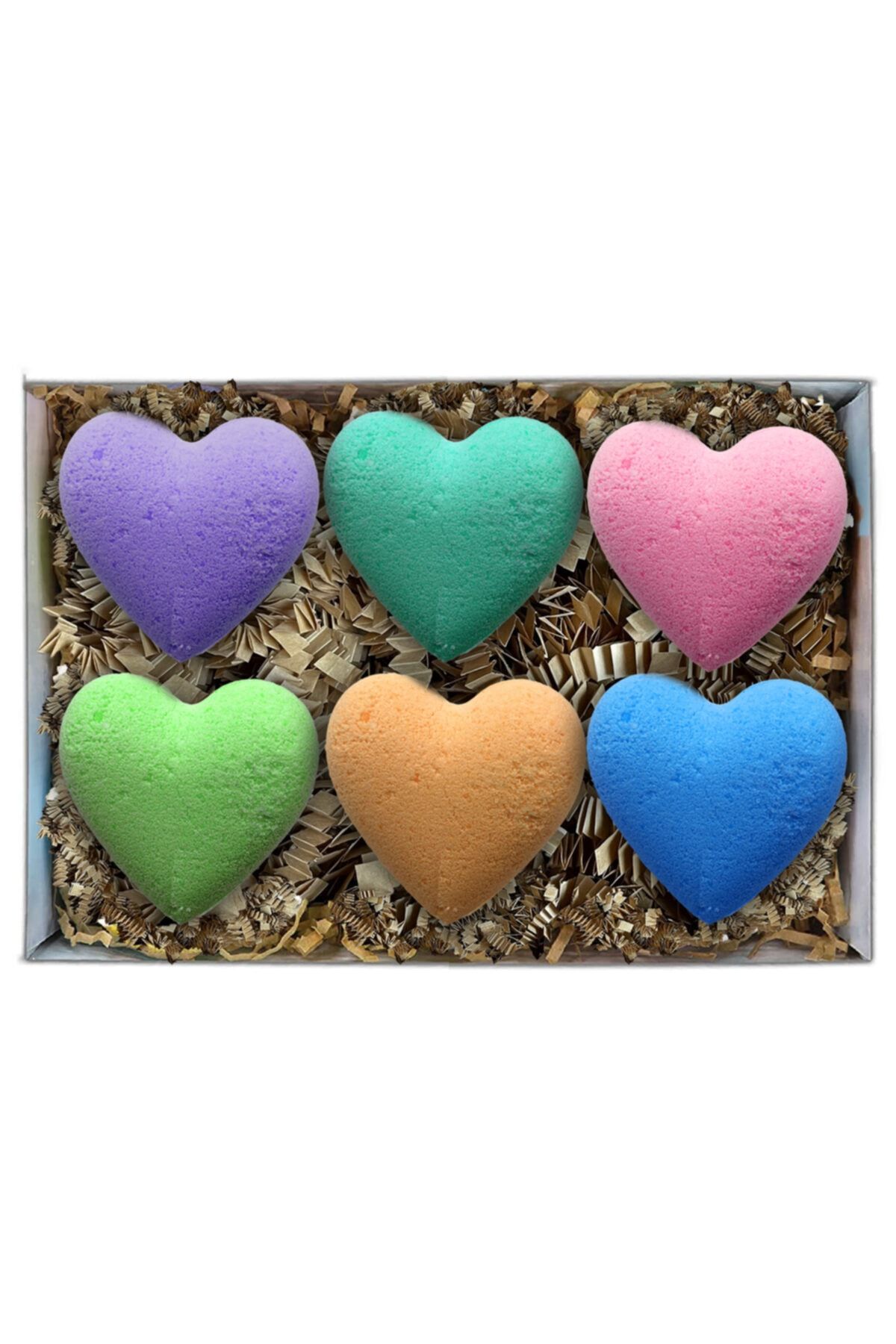 Melanistic Bath Bombs / Banyo Topu – Kalpli Hediye Seti 6 X 60g – Köpüklü