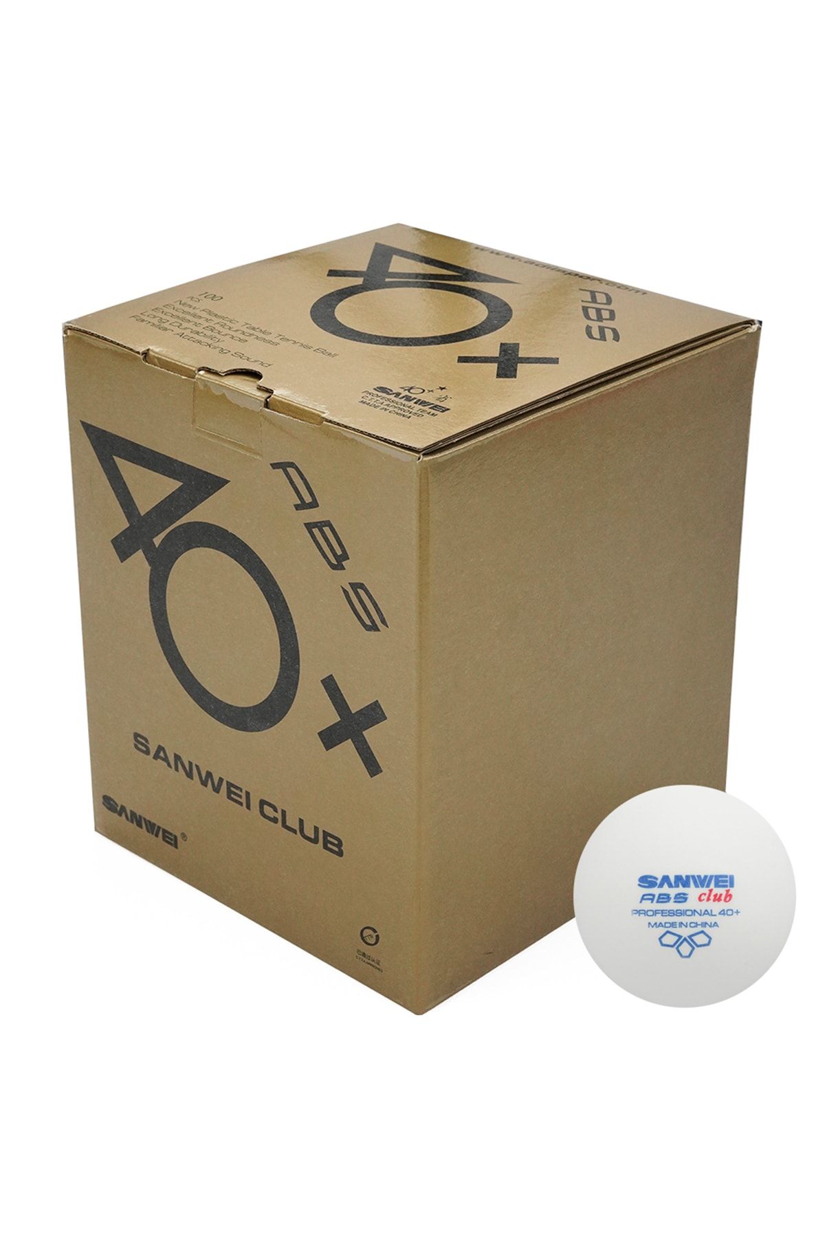 SANWEI Club 100 Lü Masa Tenisi Antrenman Topu